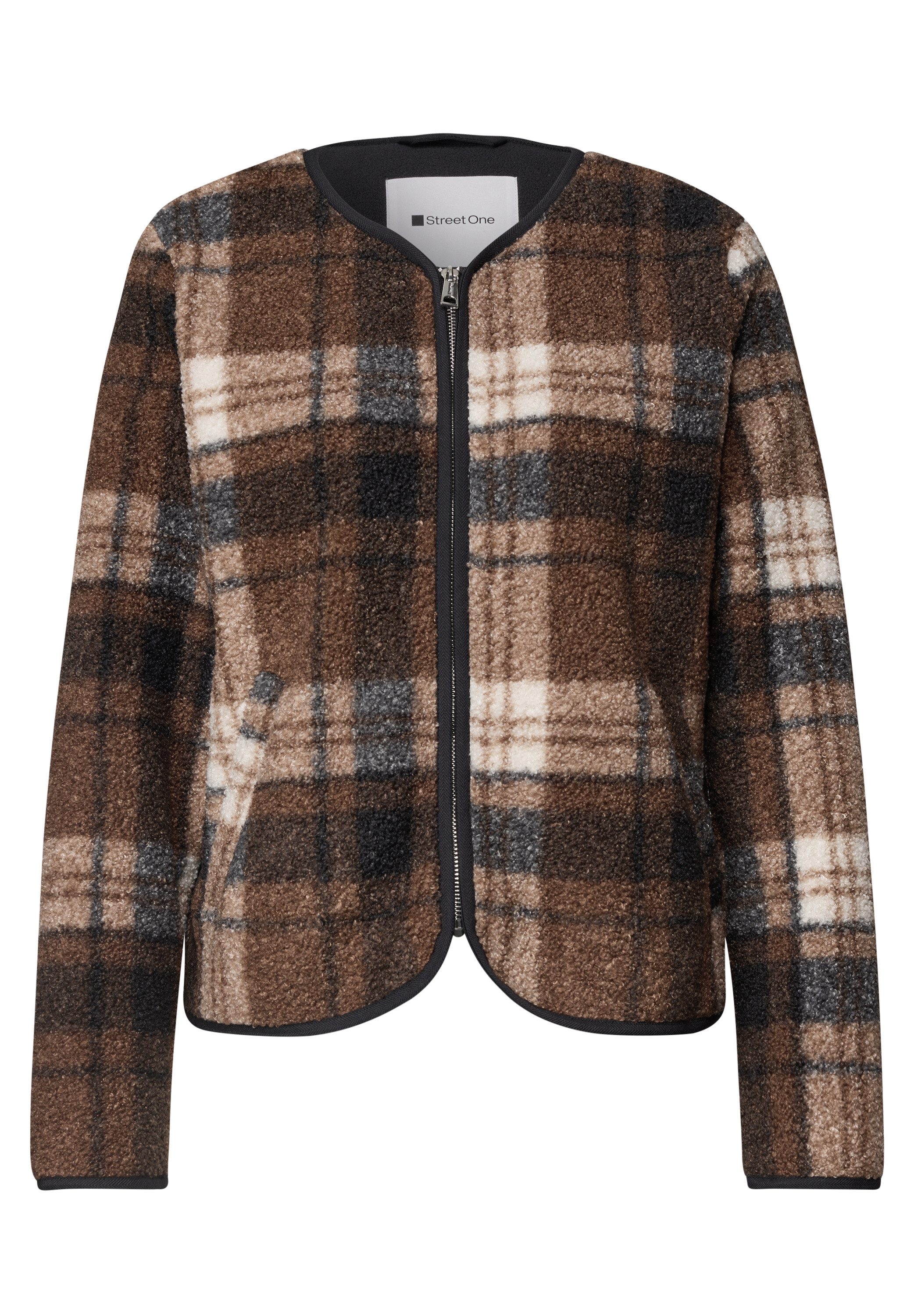 STREET ONE Fellimitatjacke mit allover Print – Bild 4 von 5
