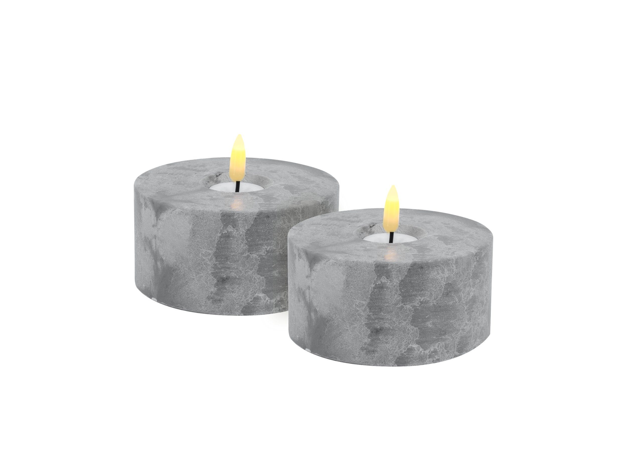 LC Home LED-Kerze Candela Lights LED Beton-Kerzen Set (Set, 2-tlg) günstig online kaufen