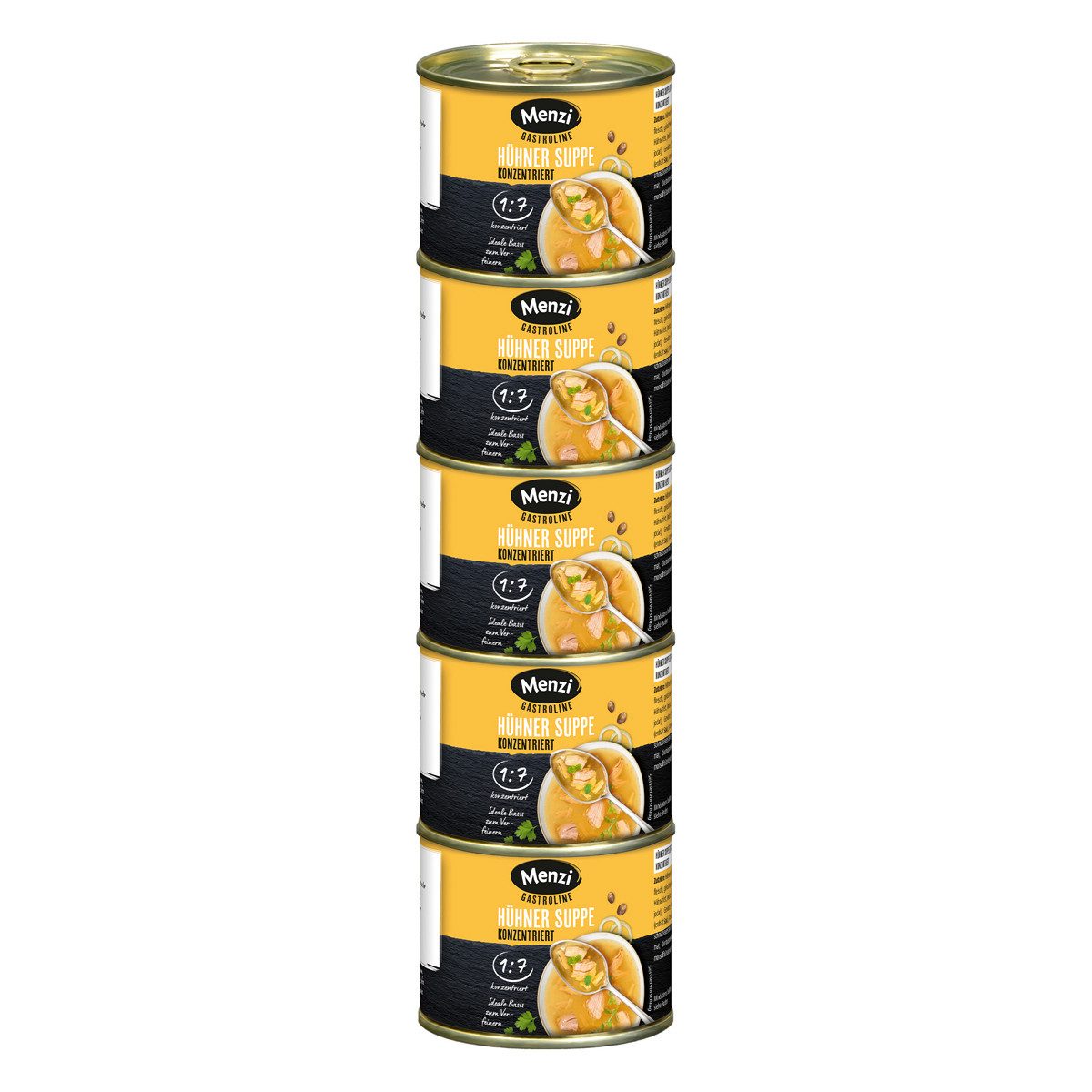 Menzi Fertiggericht, Menzi Hühner Suppe Ravensberger Art mit Blumenkohl 200ml 5er Pack
