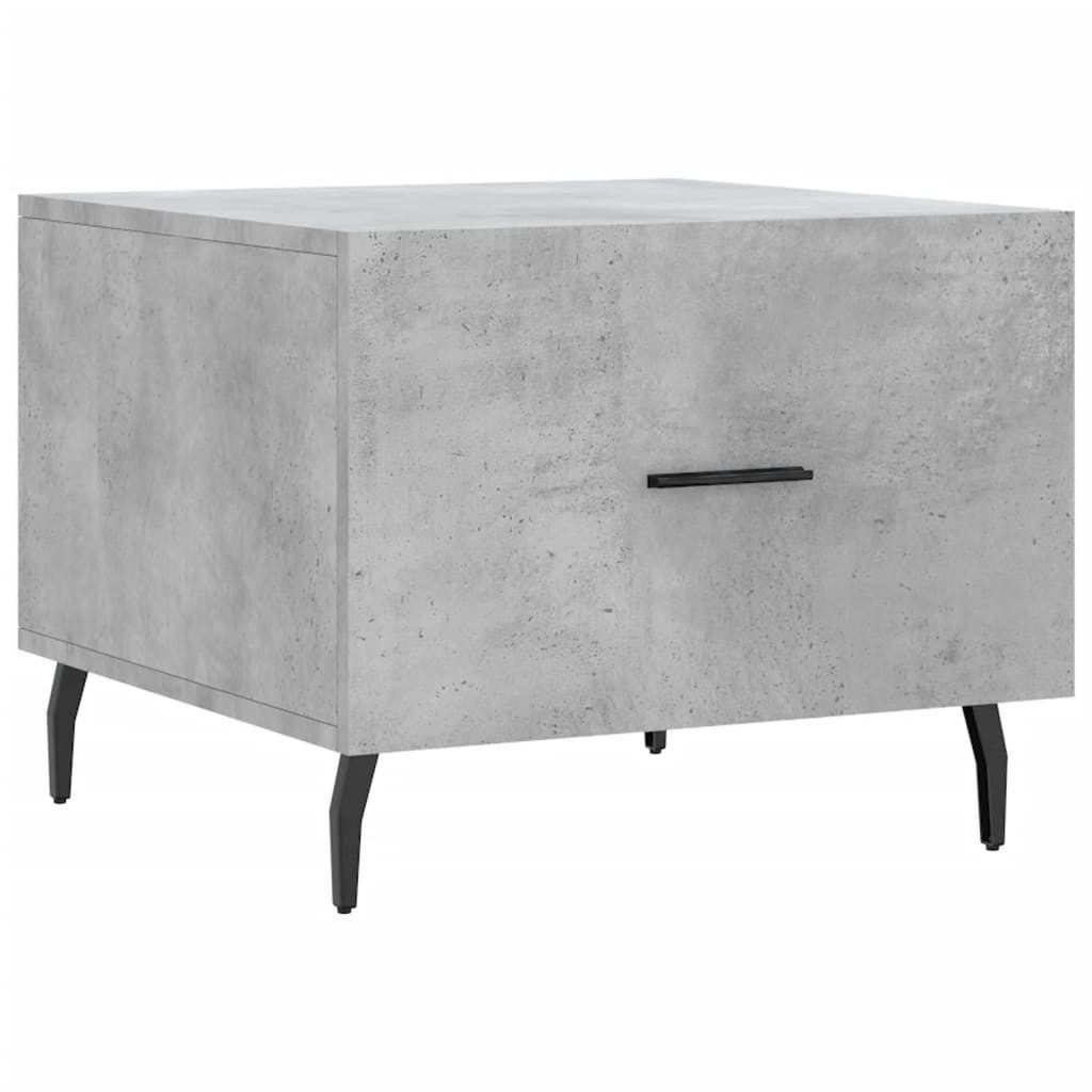 vidaXL Couchtisch Couchtisch Betongrau 50x50x40 cm Holzwerkstoff (1-St)
