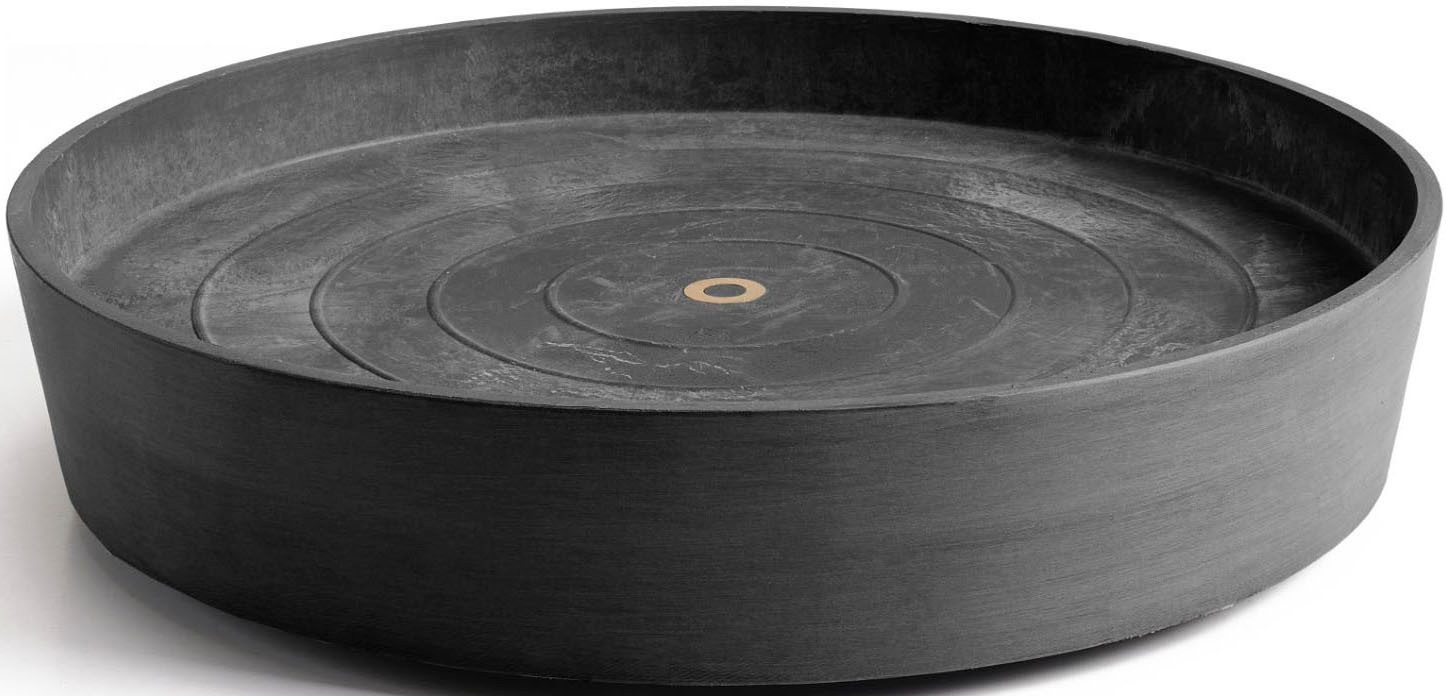 ECOPOTS Topfuntersetzer mit Rollen 60 Dunkelgrau, Zubehör für Ecopots Pflanzgefäße, für innen und außen: frostsicher, bruchsicher und lichtbeständig