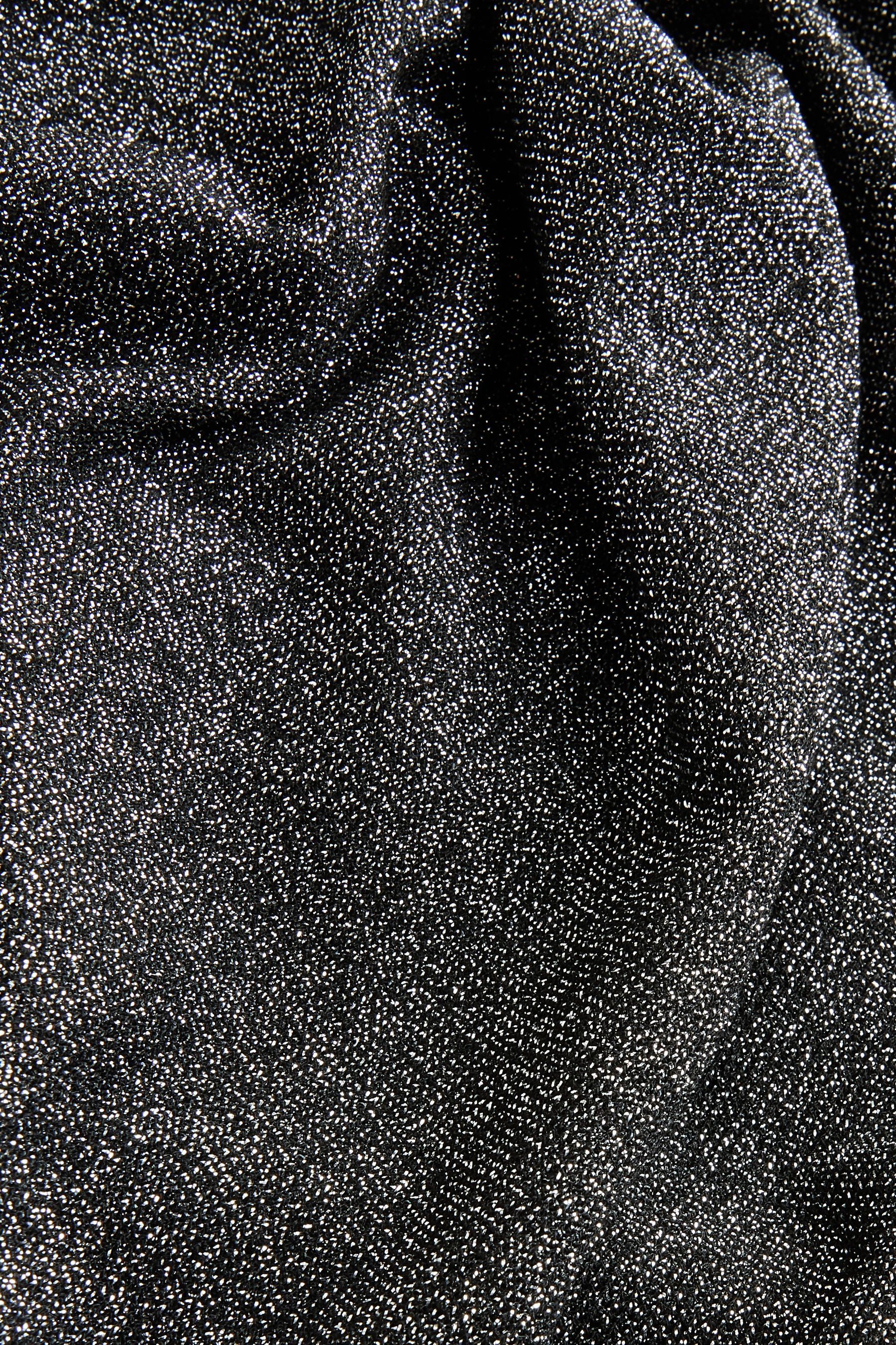 Next Palazzohose Glitzernde Metallic-Hose mit weitem Bein (1-tlg) günstig online kaufen