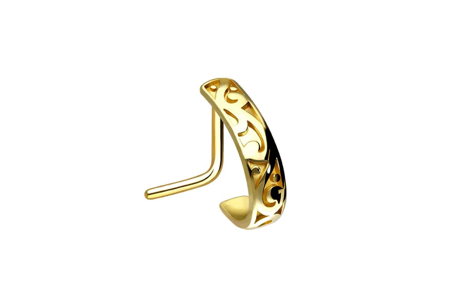 PIERCINGLINE Nasenpiercing Chirurgenstahl Nasenstecker ORIENTALISCHES DESIG günstig online kaufen