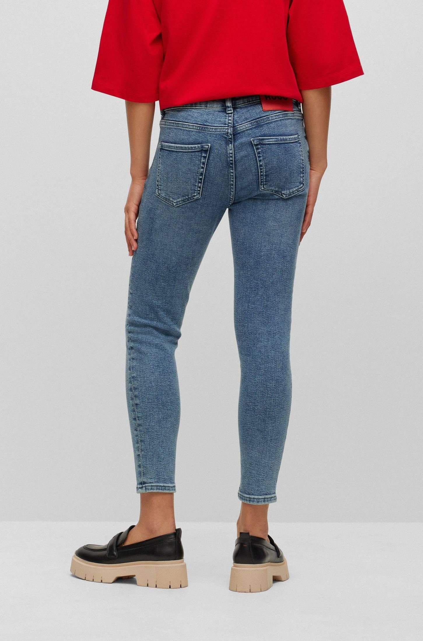 Jeans Fit Damen (1-tlg) Skinny HUGO 5-Pocket-Jeans