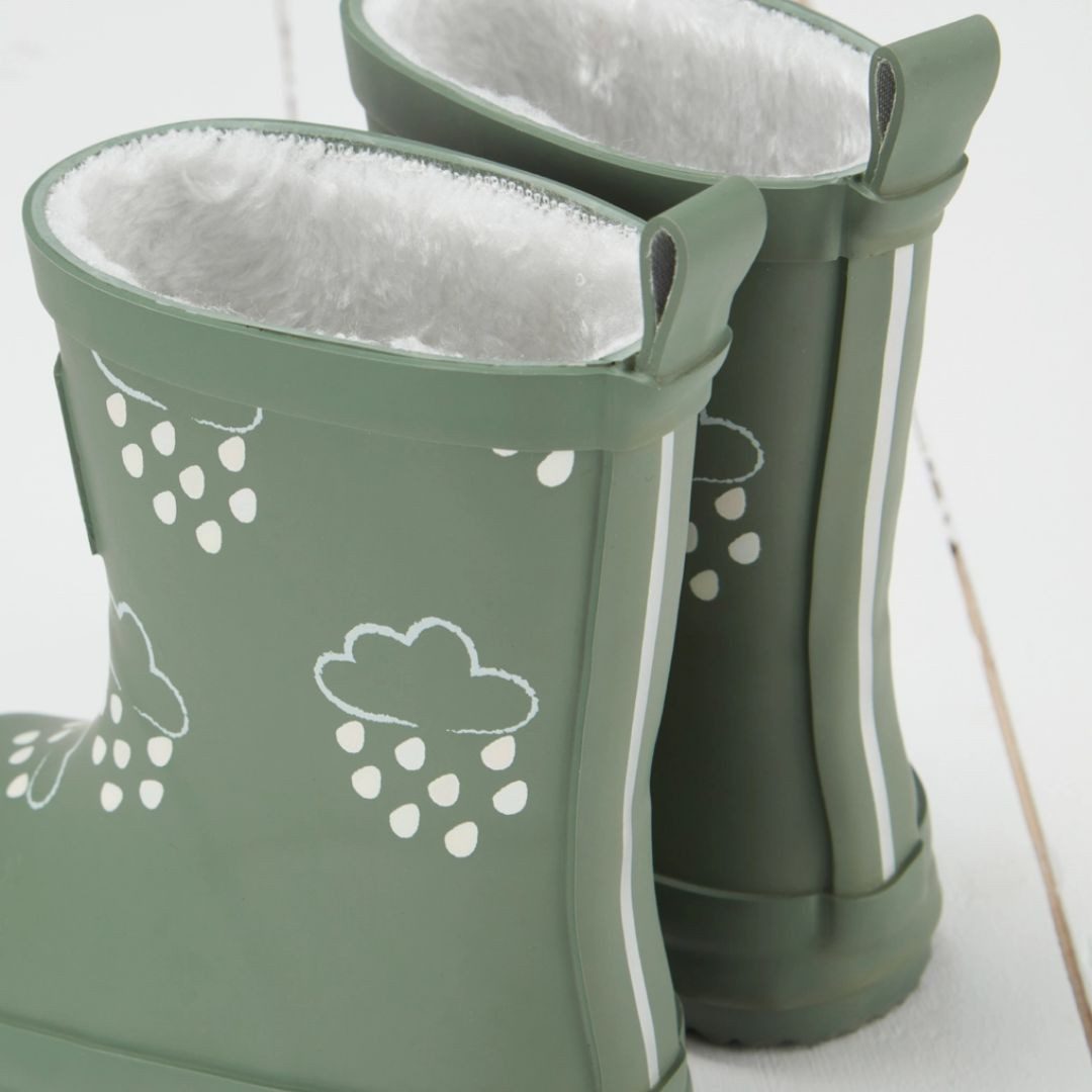 suebidou Gummistiefel für Kinder mit wechselnden Farben und Winterplüsch Inlay Gummistiefel warm, wasserabweisend, mit Farbeffekt