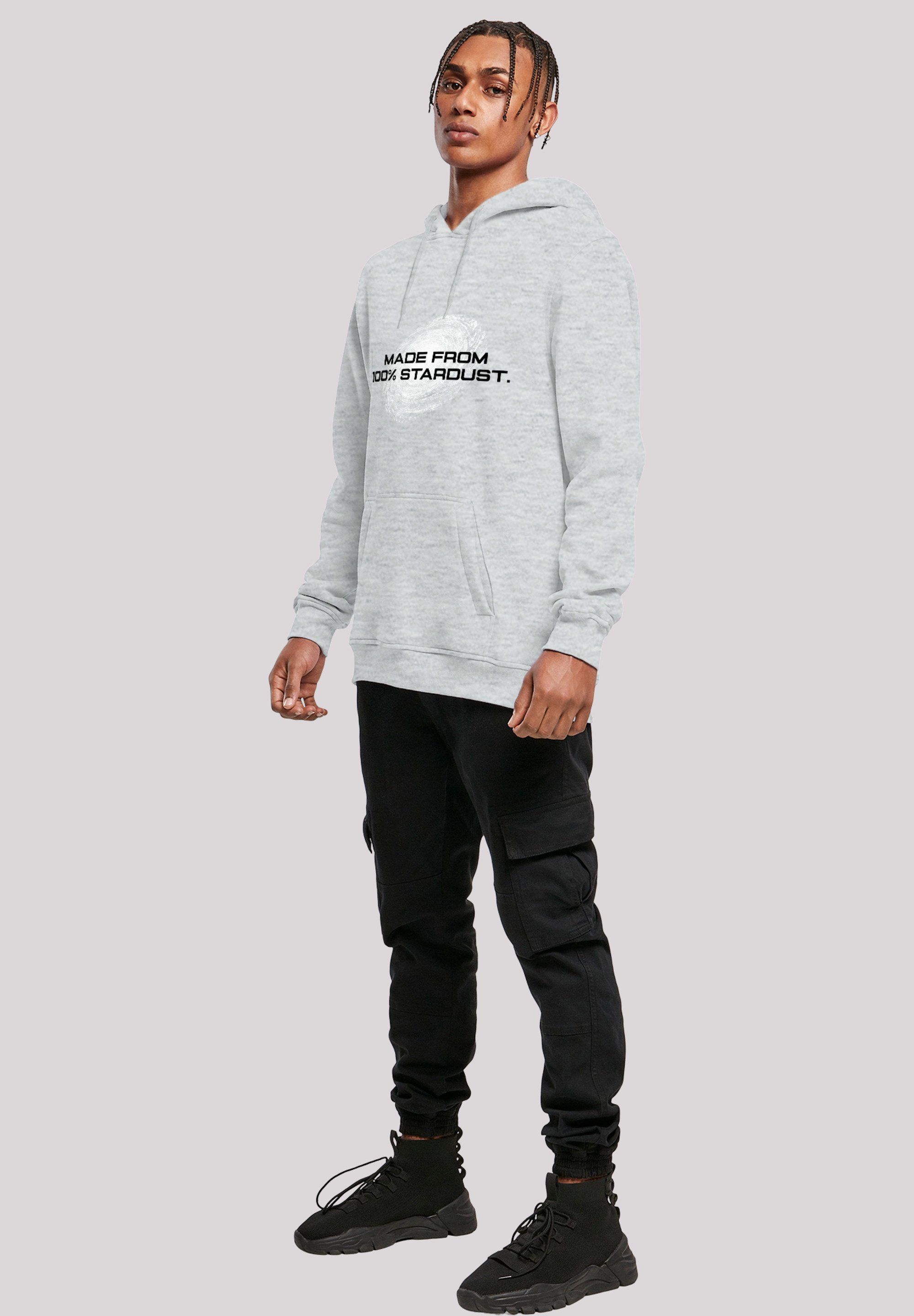 F4NT4STIC Kapuzenpullover PHIBER SpaceOne MADE FROM 100% STARDUST Print heather grey
