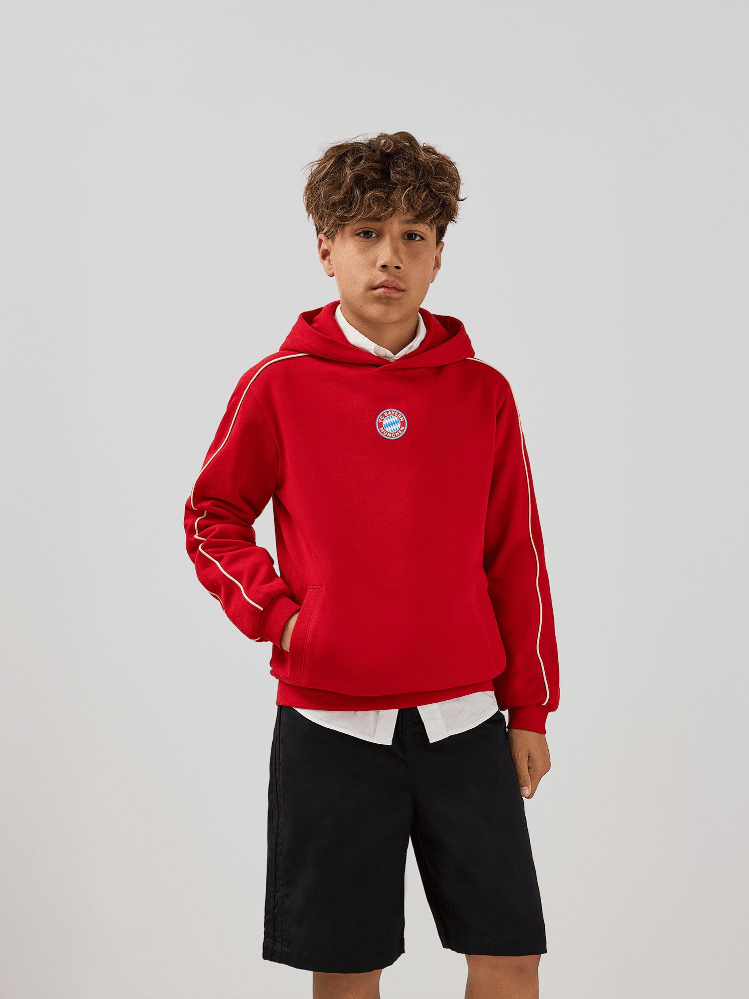 FC Bayern München Kapuzenpullover FC Bayern München, Hoodie Essentials, Kinder, Rot
