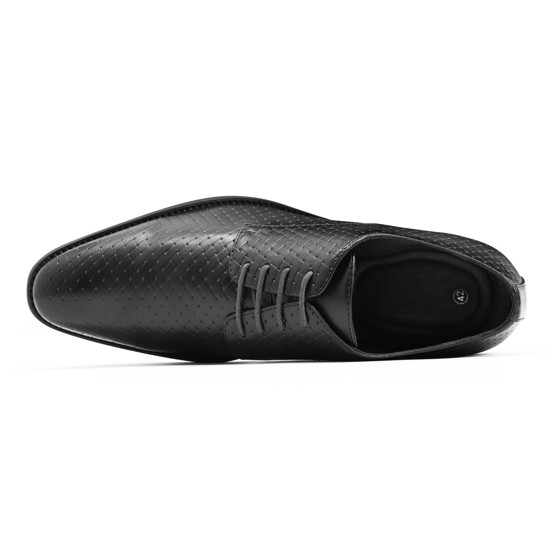 Allthemen Schnürschuh Schnürschuhe Herren geflochtene Lederschnürschuhe Businessschuhe