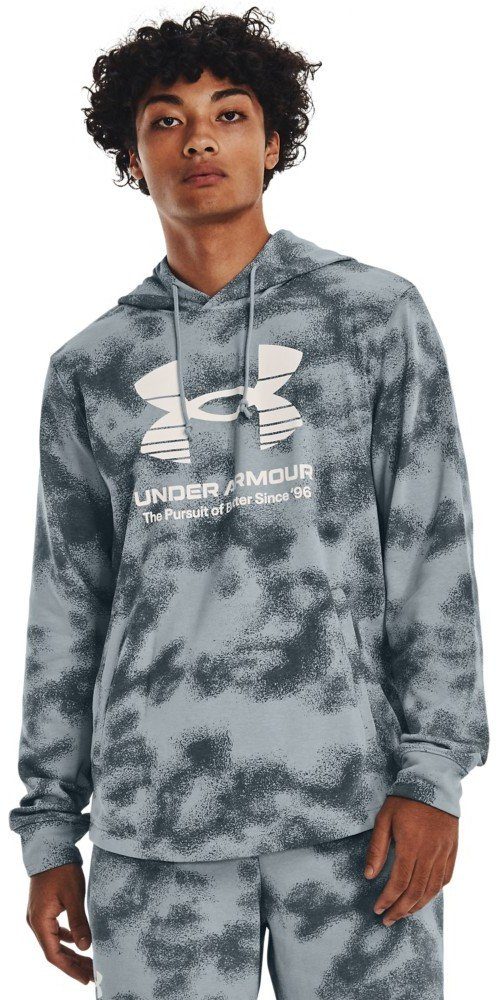 French UA White Under aus Rival 100 Hoodie Kapuzenpullover Terry Armour®