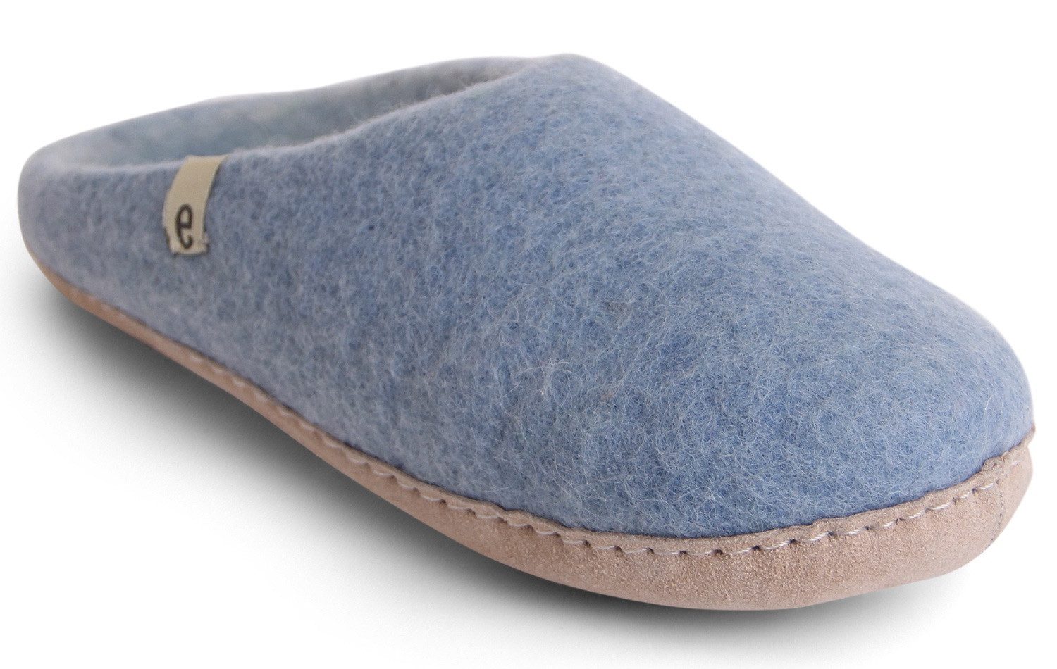 Unisex Filzpantoffel mit Ledersohle Pantoffel