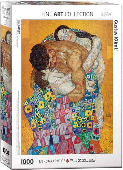 empireposter Puzzle Gustav Klimt - Die Familie - 1000 Teile Puzzle im Format 68x48 cm, 1000 Puzzleteile