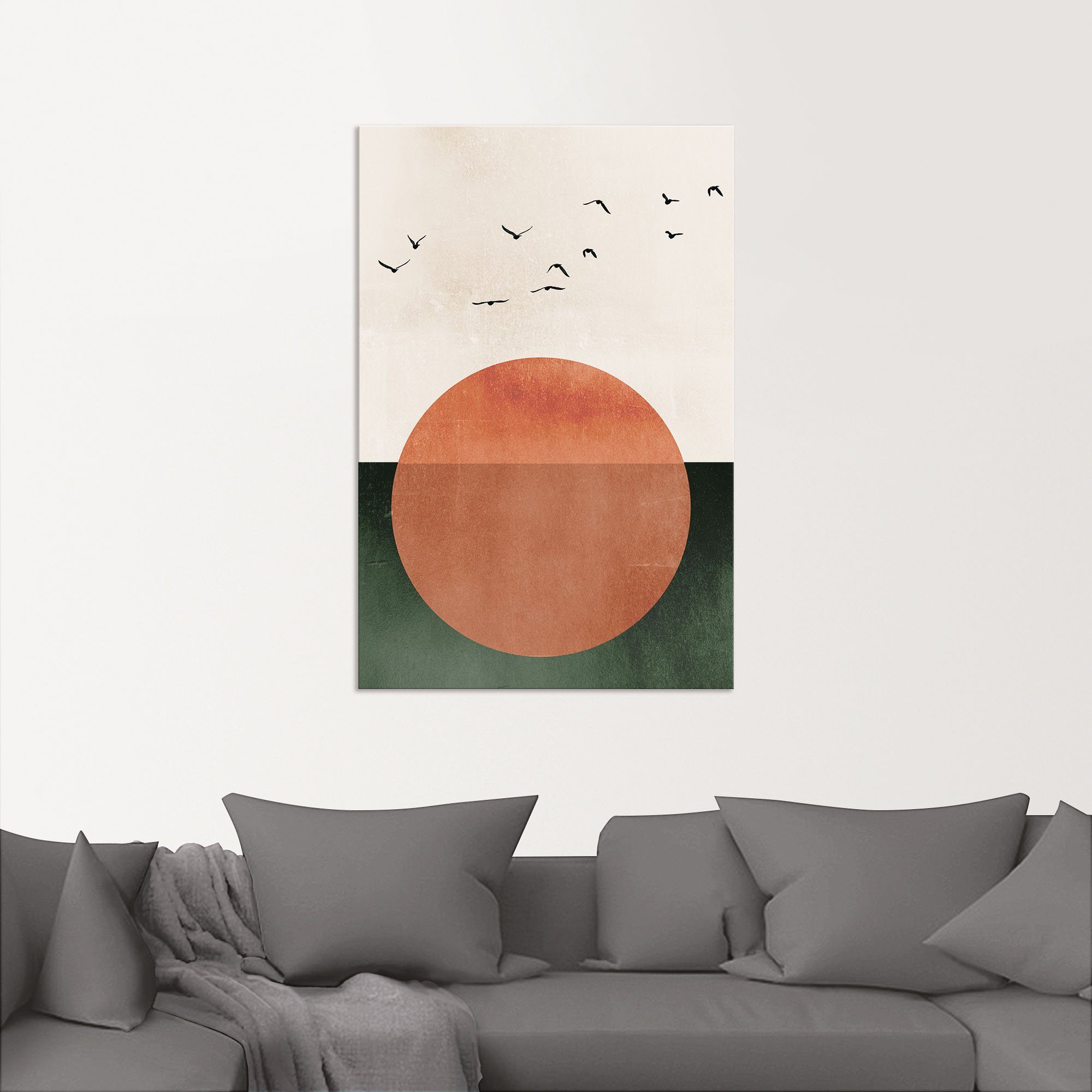 in Wandbild Größen Alubild, -aufgang & Aufsteigend, Wandaufkleber versch. vom Poster Sonnenuntergang Bilder (1 St), als Leinwandbild, Artland oder