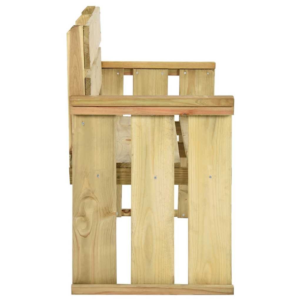 vidaXL Gartenbank Gartenbank 121 cm Kiefernholz Imprägniert (1-St)