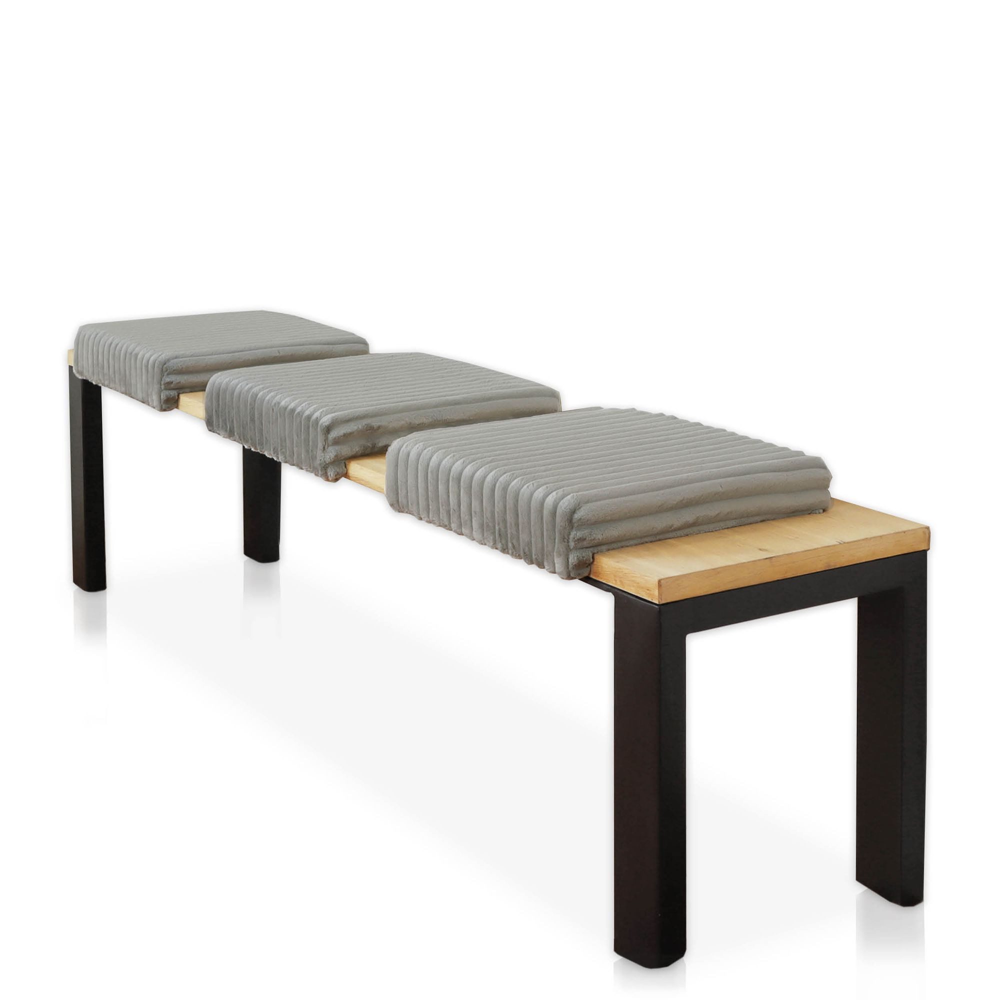 Lycce Bankauflage Sitzkissen Klemmkissen DELUXE 1 Leiste, Cordstoff extra Polsterung, (1 St), super breiter Cordstoff, für Banktiefen ab 35 cm