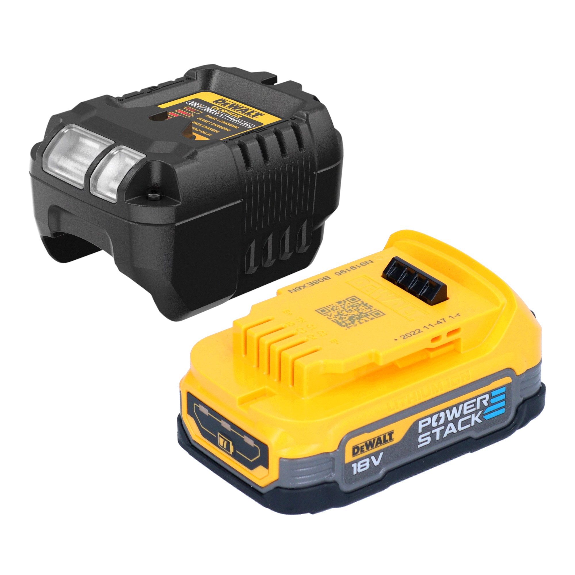 DeWalt Akku-Handstaubsauger DCV 501 LE1 18V 0,7 l Staubklasse L + 1x Powerstack Akku 1,7Ah + Lader