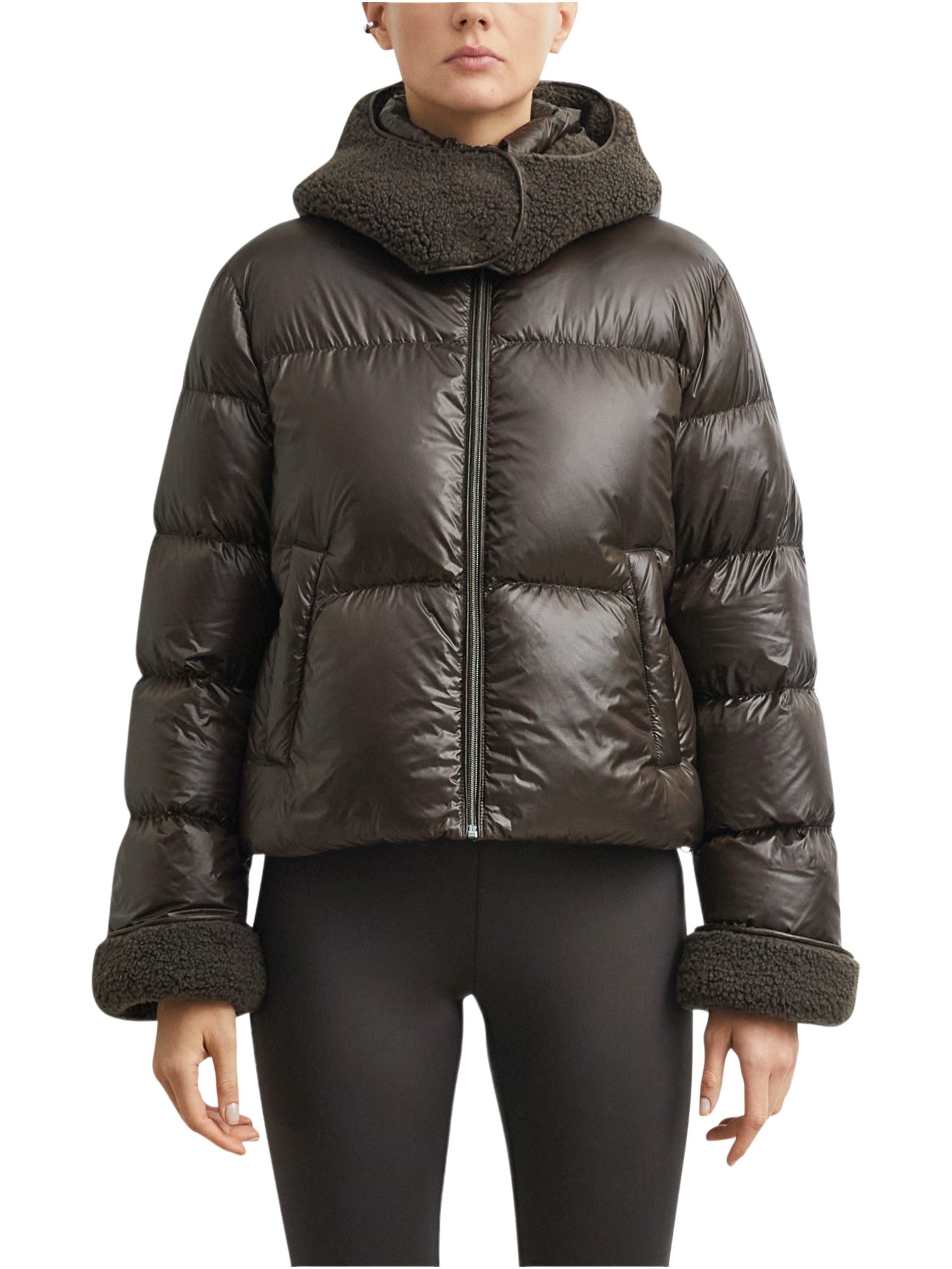 comma Outdoorjacke braun,Outdoor,Polyamid,Unifarben,Kapuze,Langarm,Loose Fit