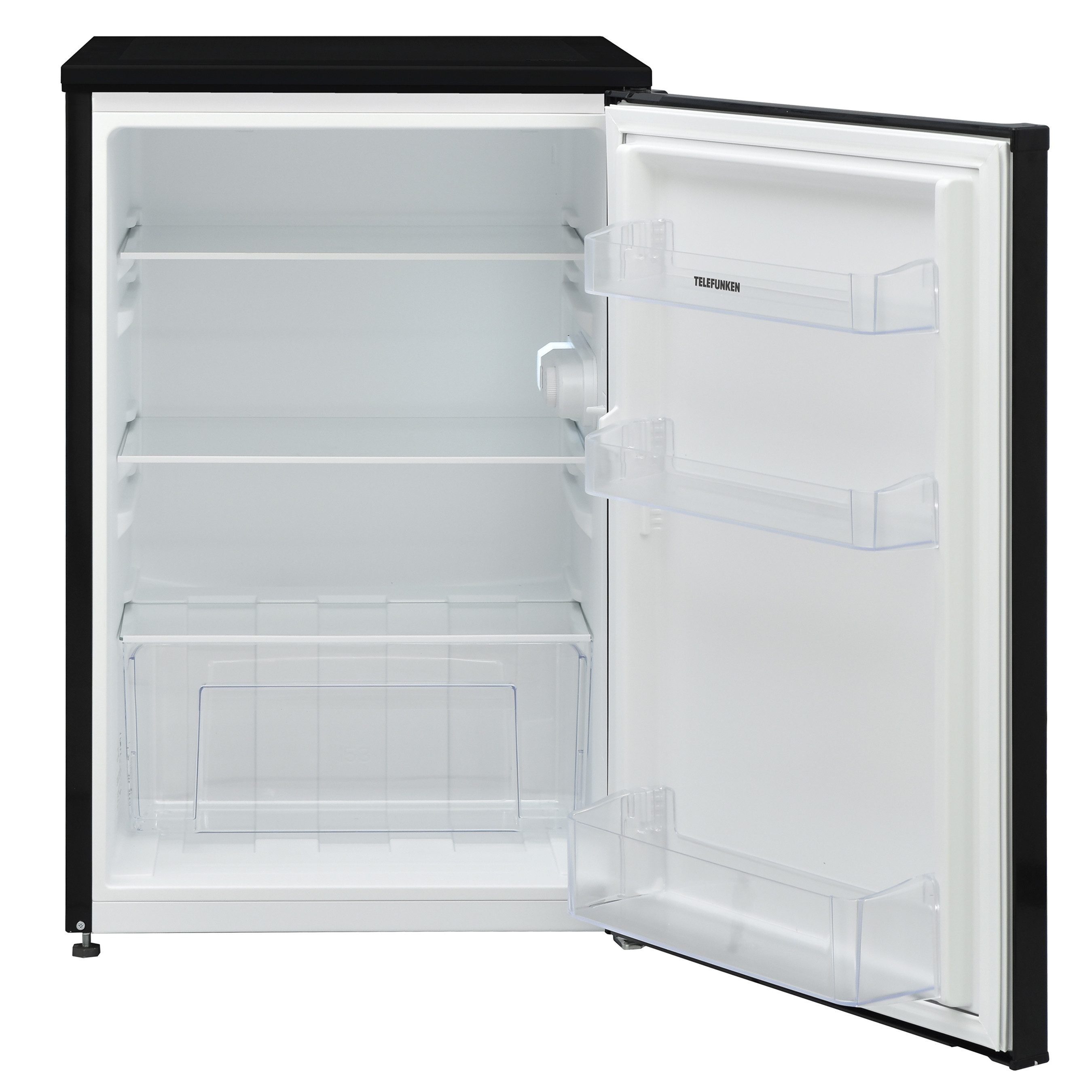Telefunken Kühlschrank C-135-100-DI, 83.8 cm hoch, 54 cm breit, 135 Liter Nutzinhalt, ohne Gefrierfach, klein, freistehend, dark inox – Bild 2 von 5