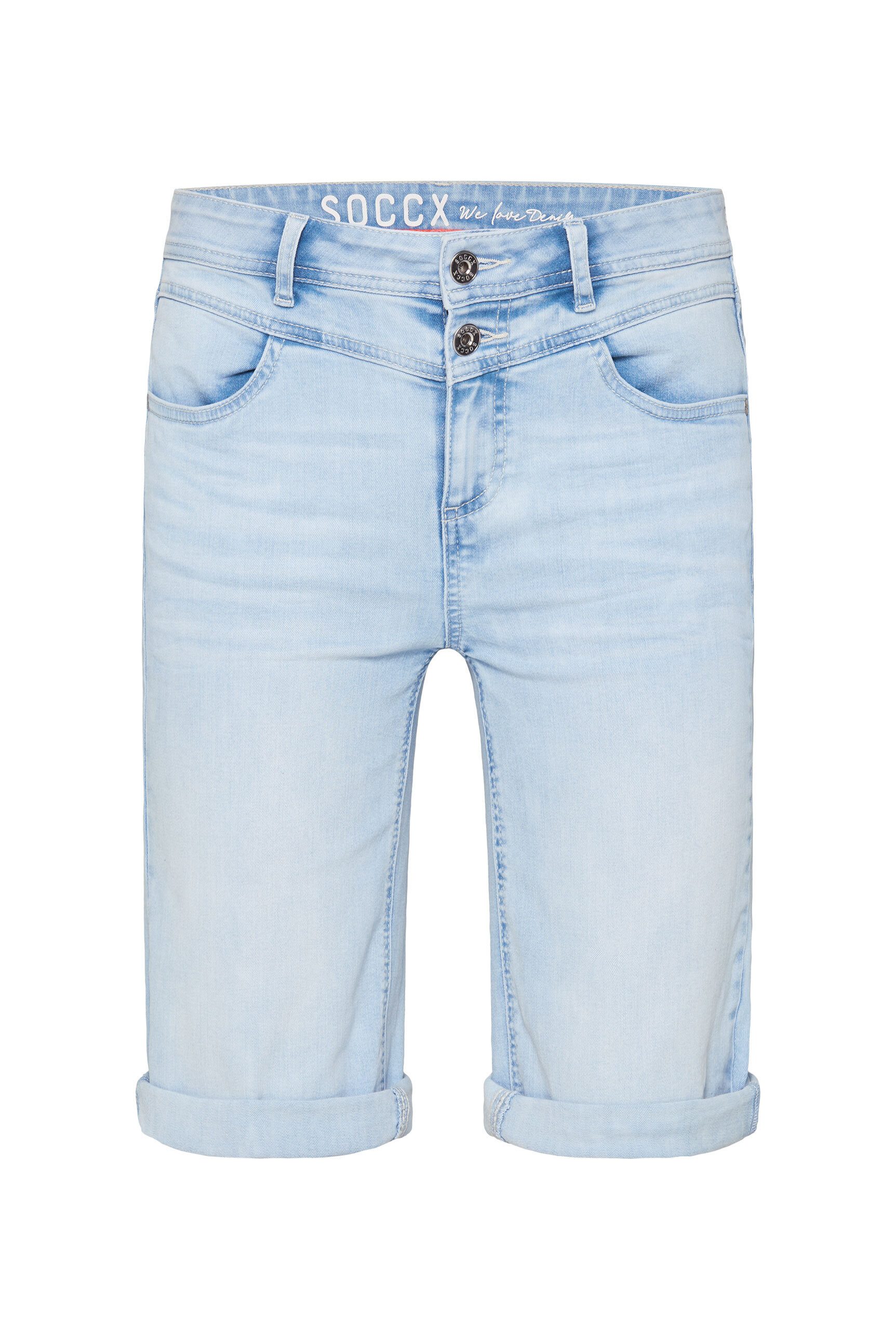 SOCCX Jeansshorts mit zwei Knöpfen am günstig online kaufen