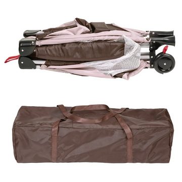 tectake Baby-Reisebett Korientalischreisebett 126x65x80cm mit Transporttasche, Tragbar