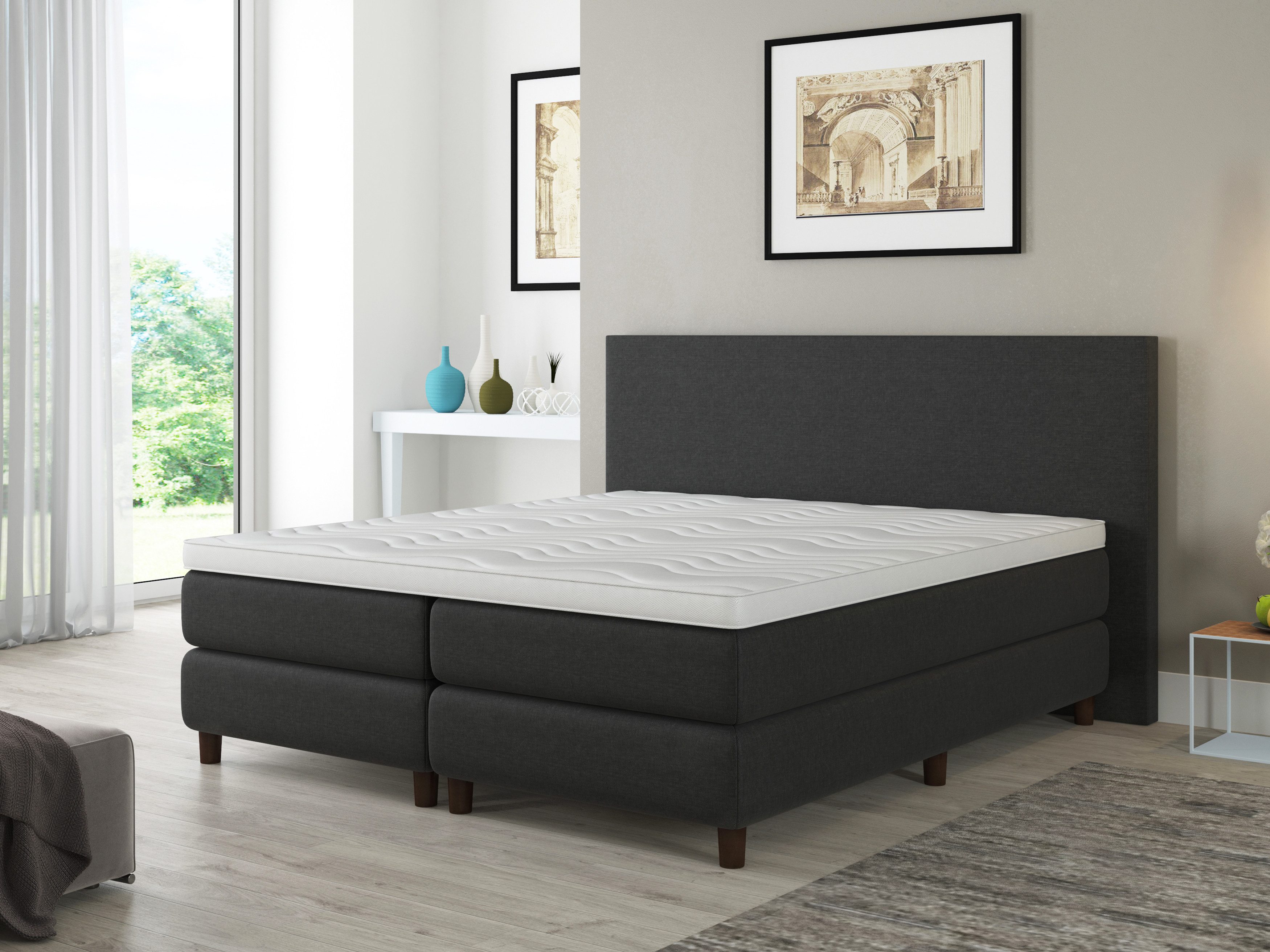 Bengus Boxspringbetten Boxspringbett Boxspringbett FLORENZ 180x200cm günstig online kaufen