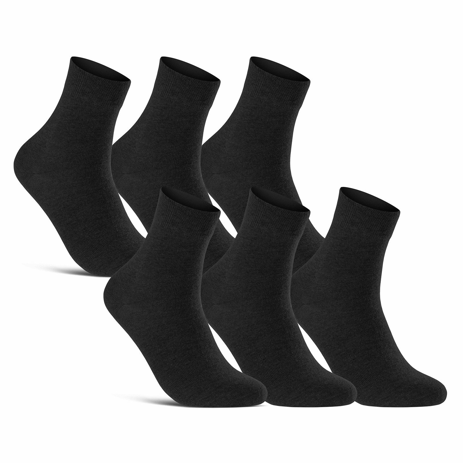sockenkauf24 Kurzsocken 6 oder 12 Paar Damen&Herren kurze Socken ohne Naht und ohne Gummibund (6-Paar) Soft Bündchen ohne Gummi WP