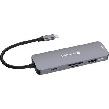 Verbatim Laptop-Dockingstation USB-C Pro Multiport-Hub CMH-08, 8 Port
