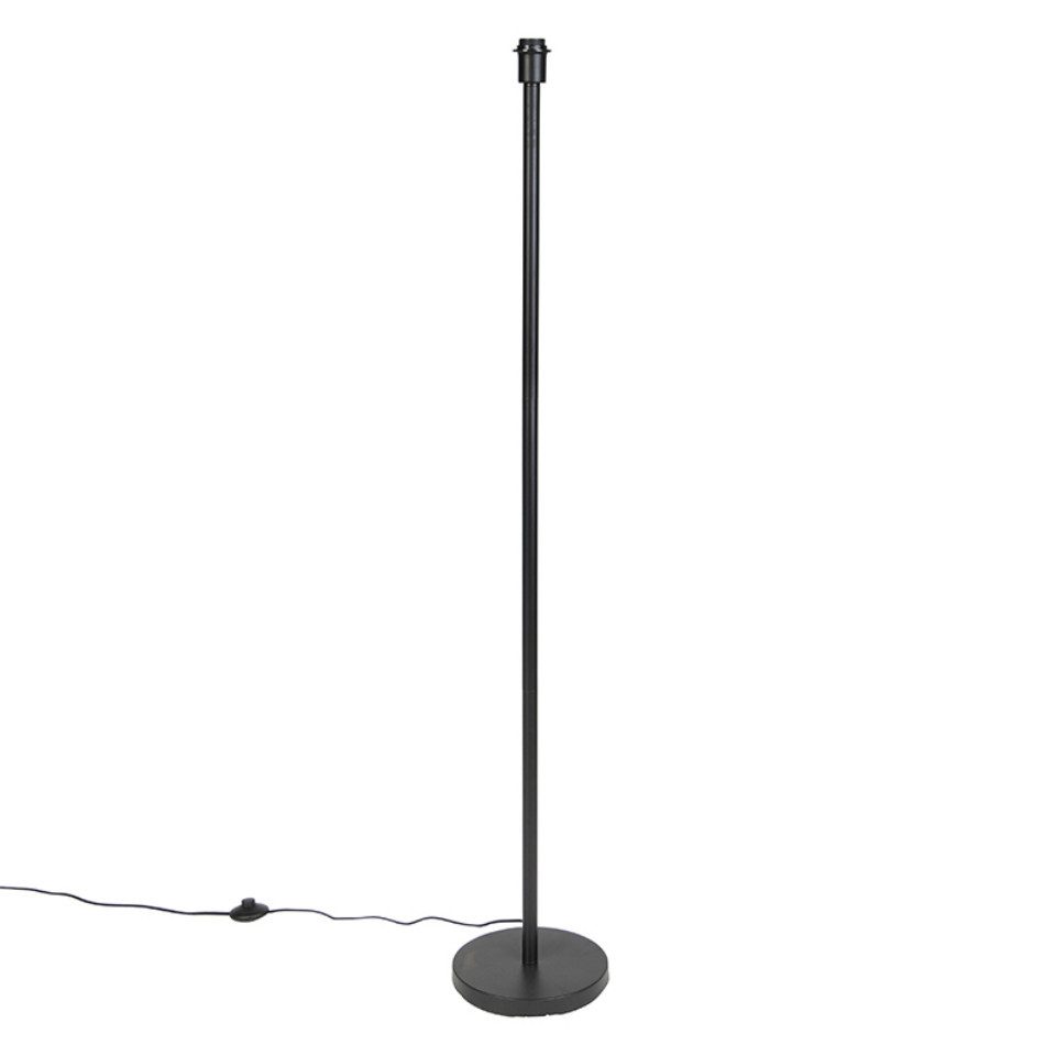 Qazqa Stehlampe Simplo, ohne Leuchtmittel, Warmweiß, QAZQA Stehlampe, e27, Schwarz, Stahl, Modern