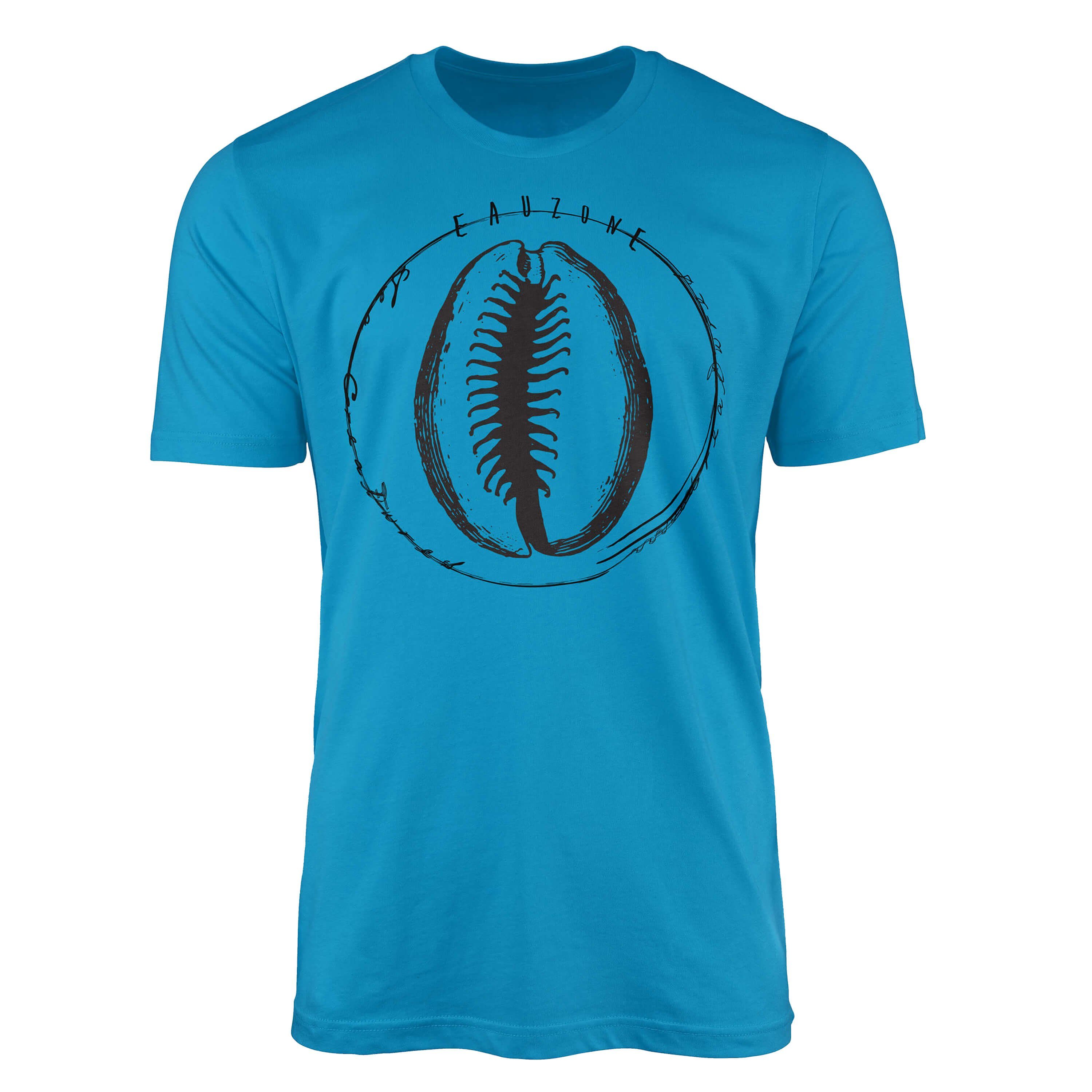 Sinus Art T-Shirt feine T-Shirt Schnitt 018 - und Atoll sportlicher Struktur Sea Tiefsee Sea Fische Creatures, Serie: 