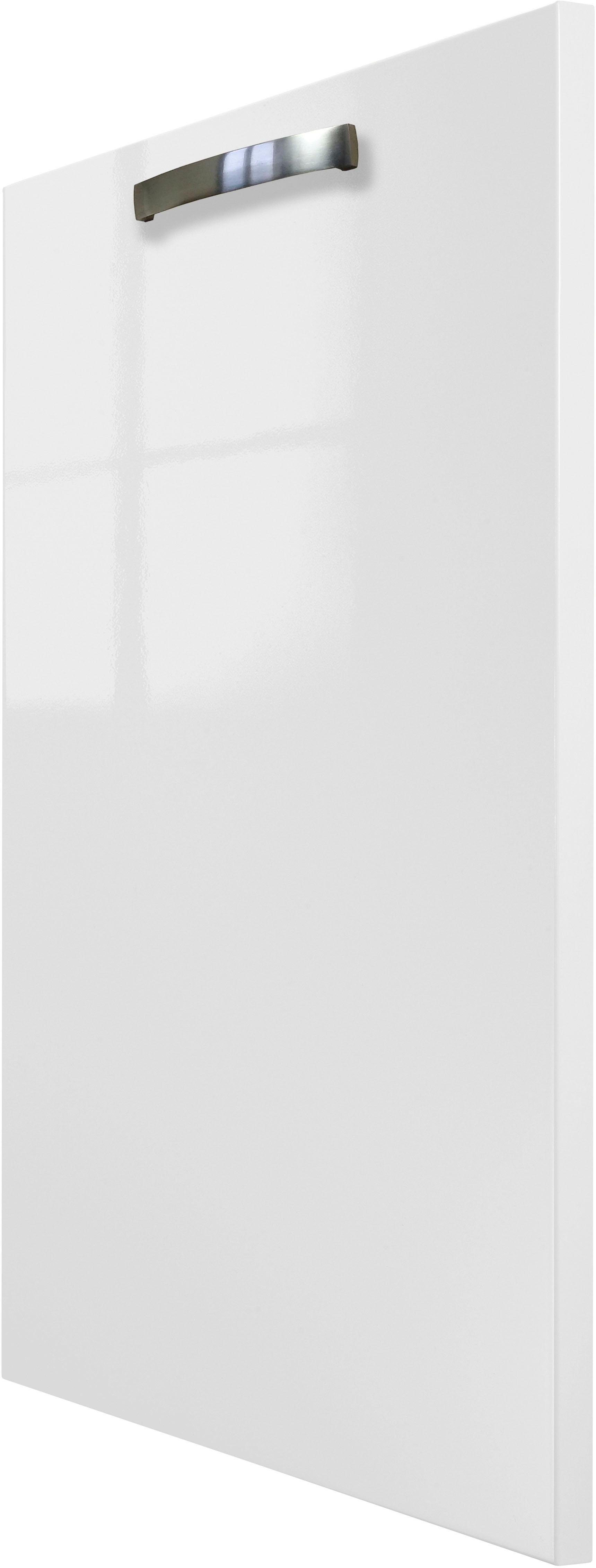 OPTIFIT Frontblende Cara, Tür für vollintegrierbaren Geschirrspüler 45 cm Weiß Hochglanz/Weiß