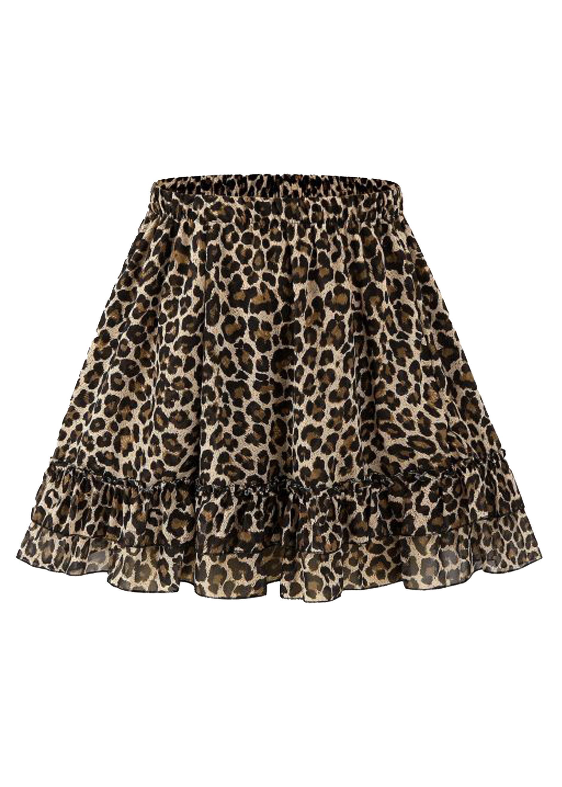 SASSYCLASSY Rüschenrock Rüschenrock Damen kurz in A-Linie mit Volants Minir günstig online kaufen