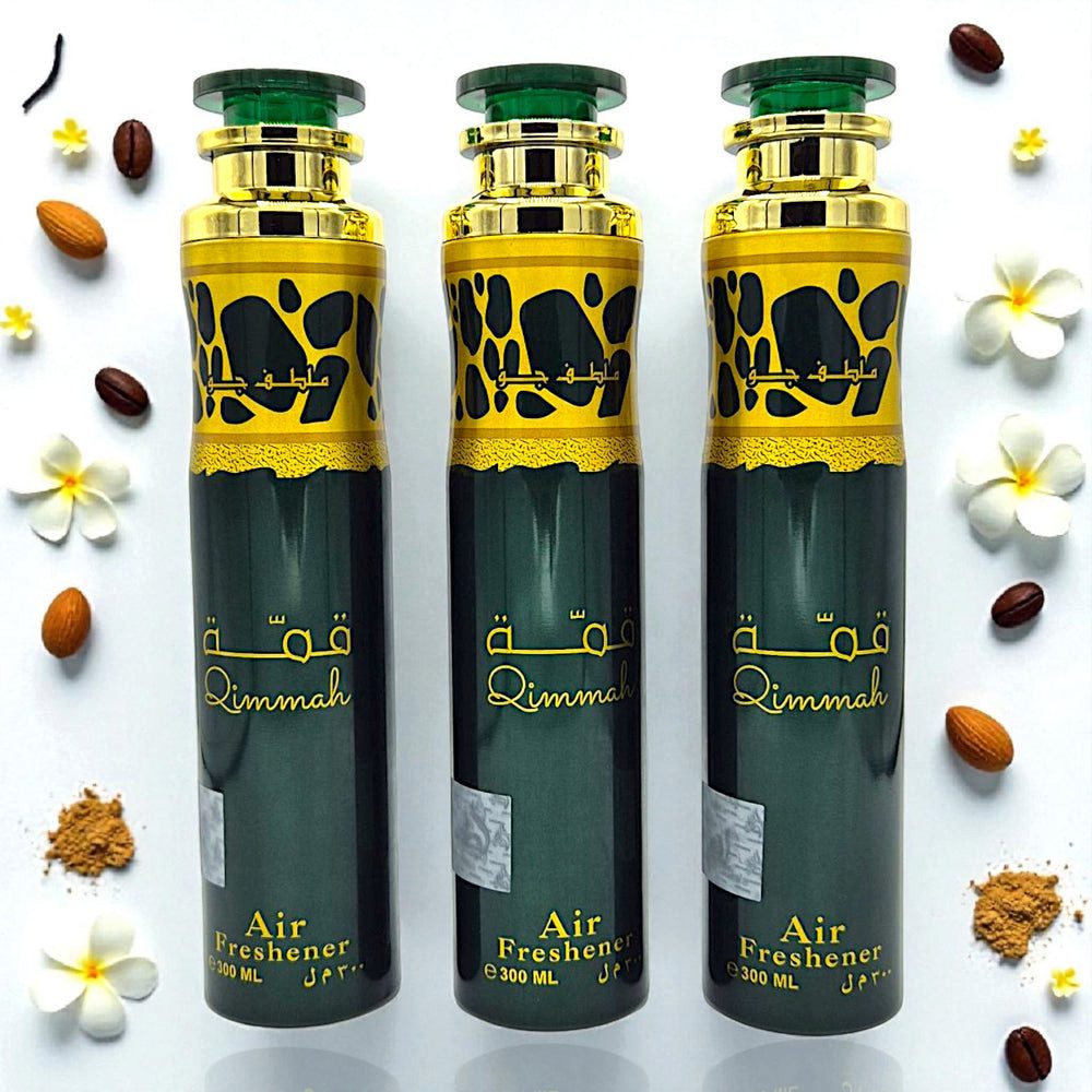 Lattafa Raumduft Lattafa Raumduft Set Lufterfrischer Qimmah 3x300ml=900ml