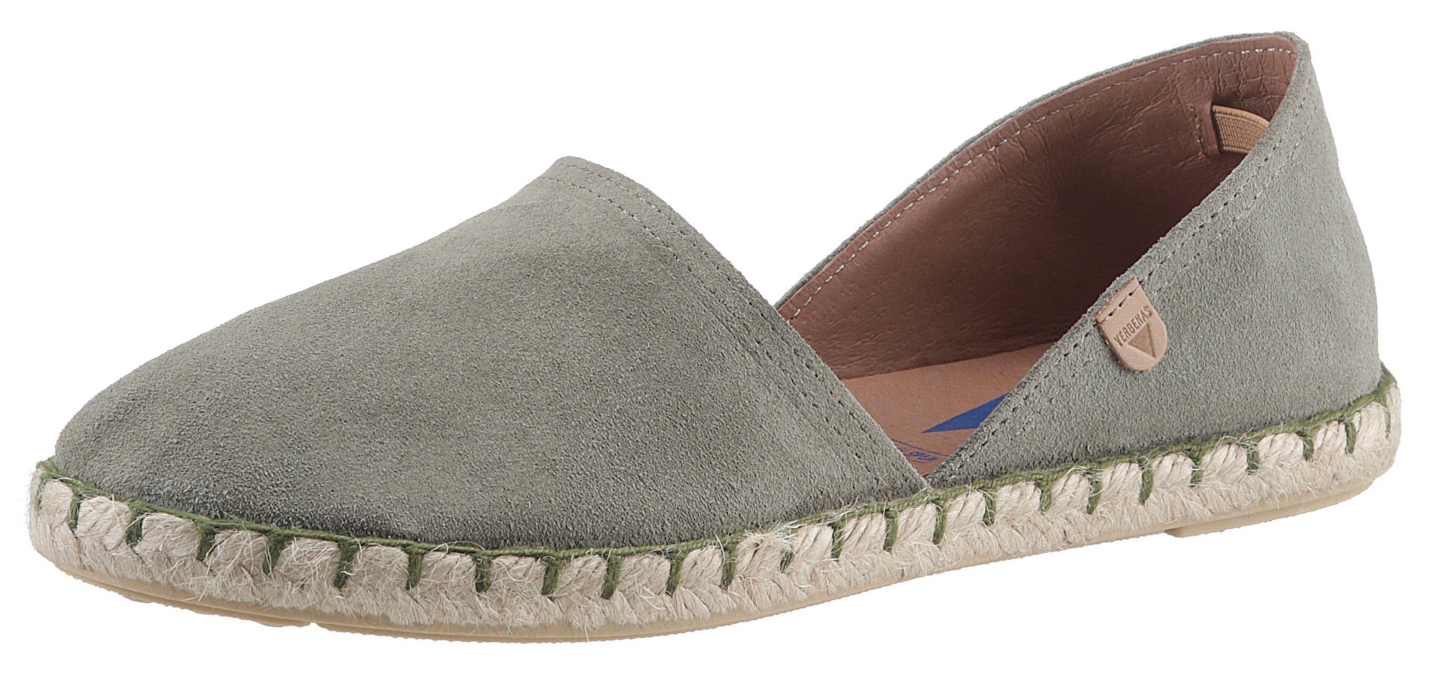 VERBENAS Espadrille, Schlupfschuh, Sommerschuh, Loafer mit typischem Jute-Rahmen