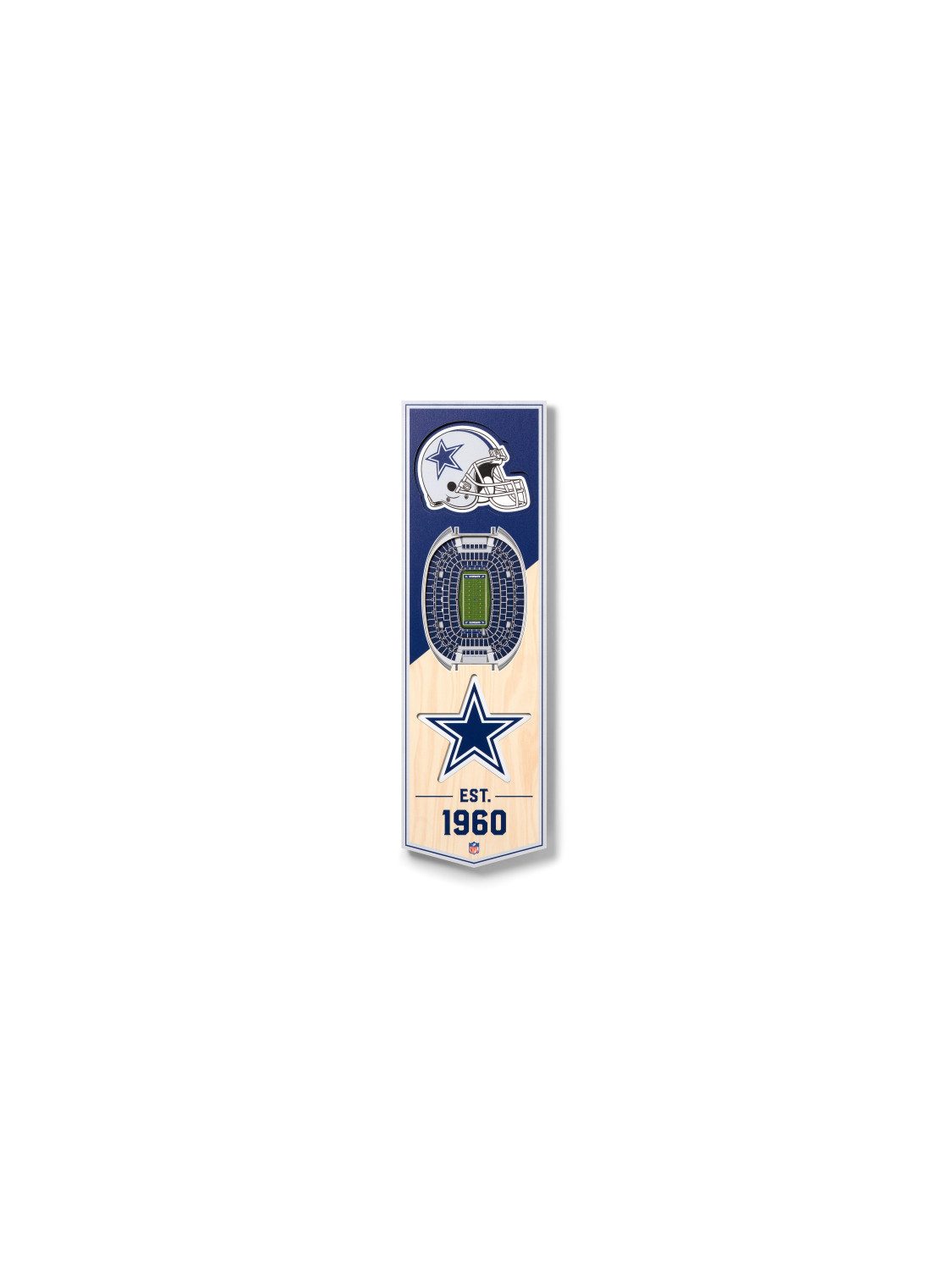 Dallas Cowboys Wanddekoobjekt Dallas Cowboys 3D Stadium Banner