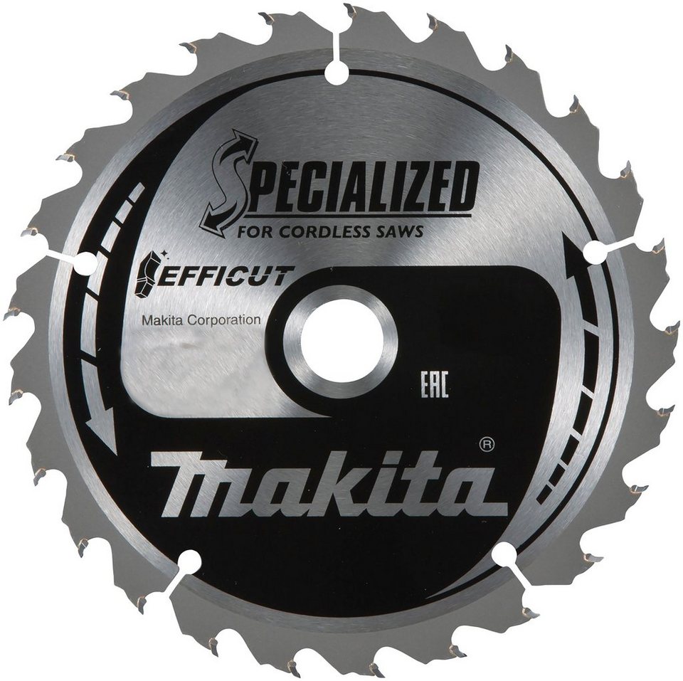 Makita Sägeblatt 24Z EFFICUT, Schneidbreite: 2,15 mm, Bohrung: 30 mm, Für  schnelle, effiziente und saubere Schnitte in Holz