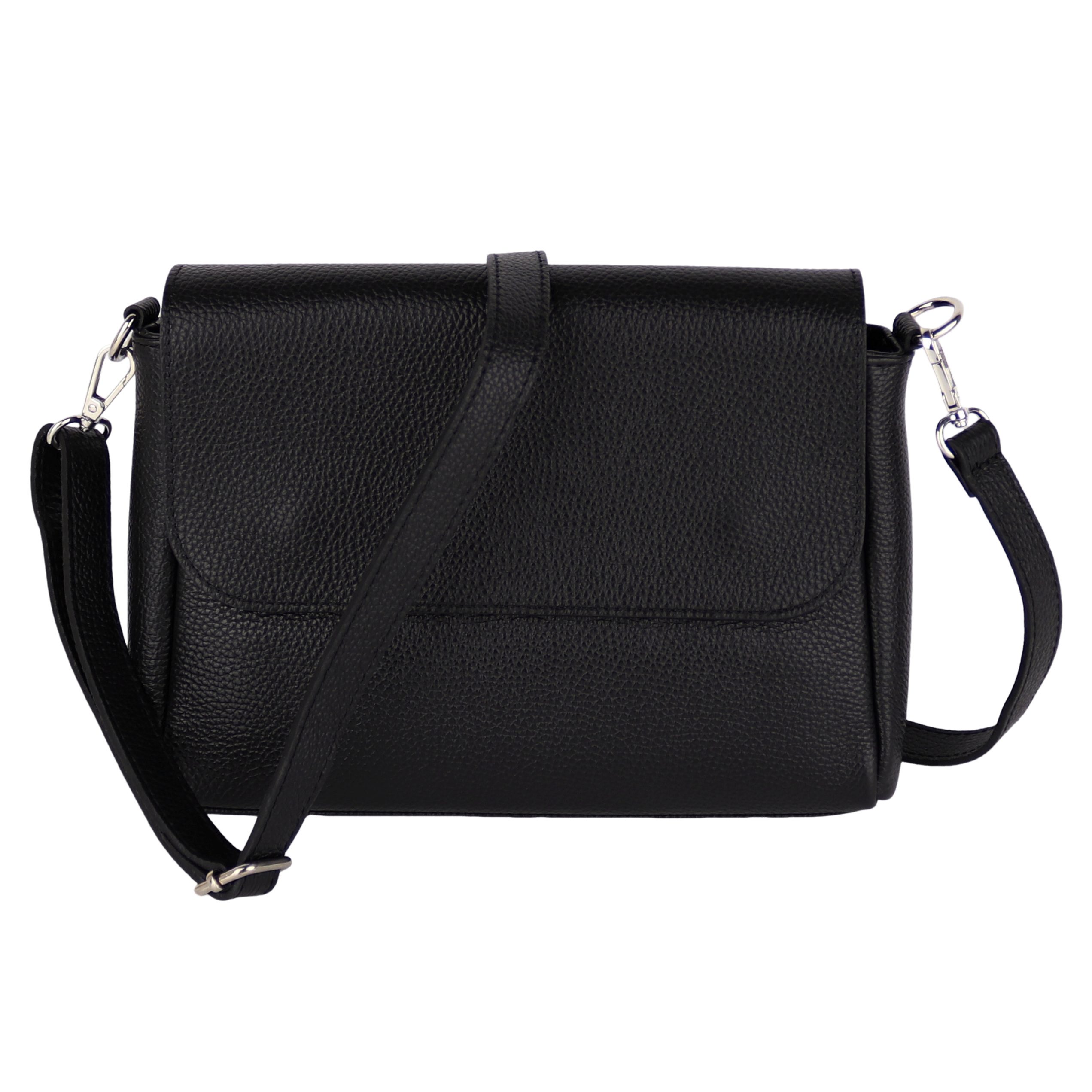 Umhängetasche Damen, Crossbody Bag, Echtleder Made in Italy