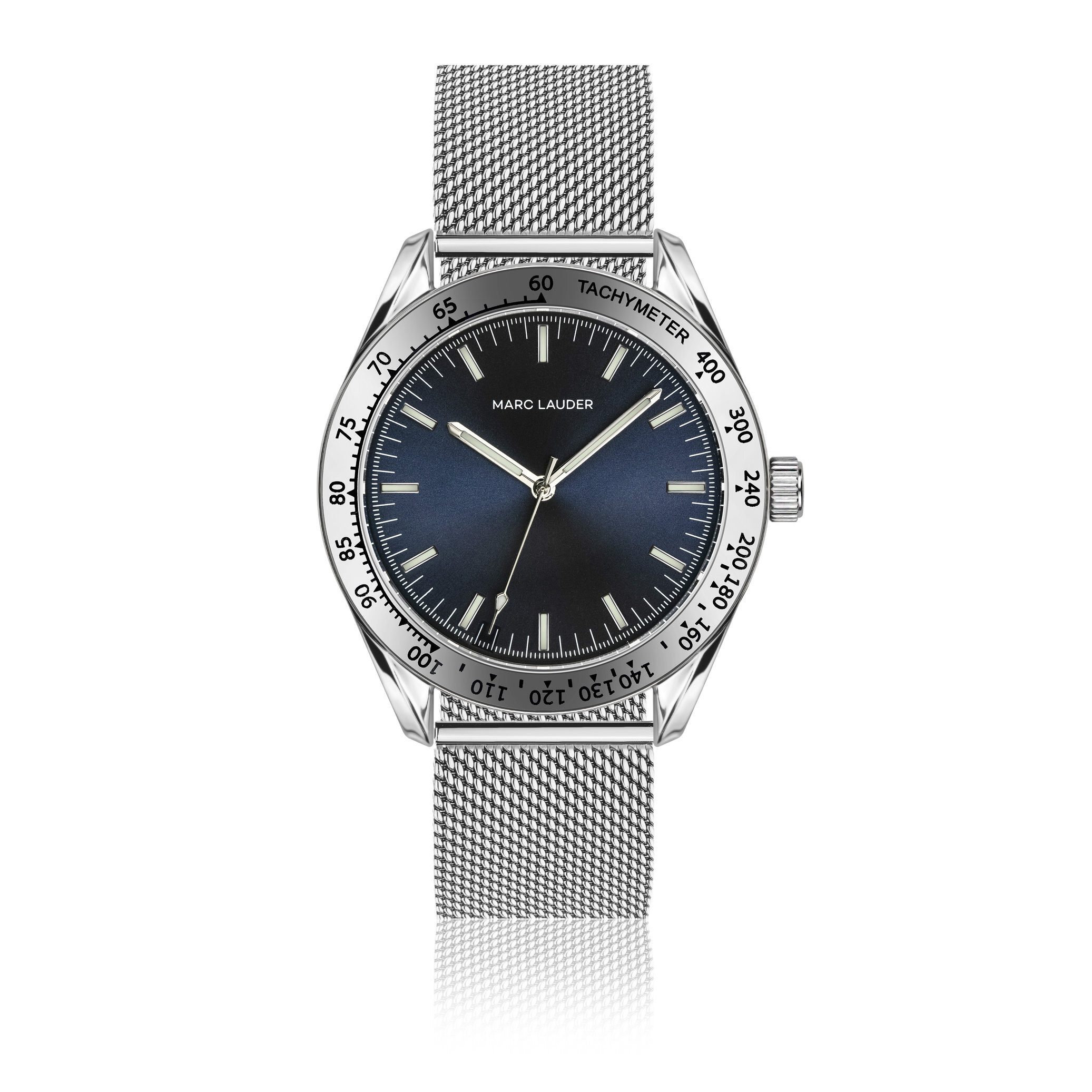 Quarzuhr MD7-B010S Helsinki Silver Mesh