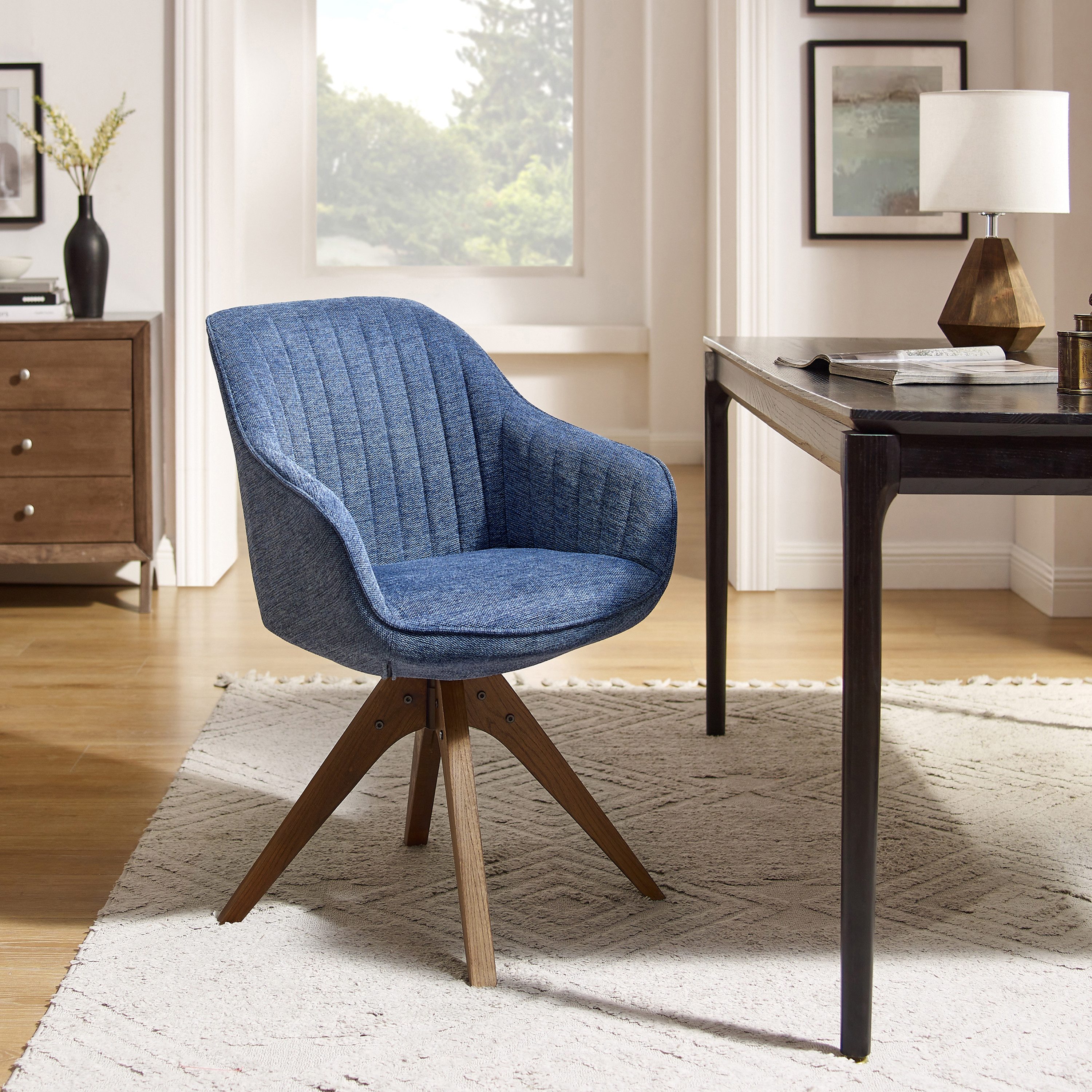 Art Leon Esszimmerstuhl CC001 (Esszimmerstühle Drehbar Baumwollleinenstuhl günstig online kaufen