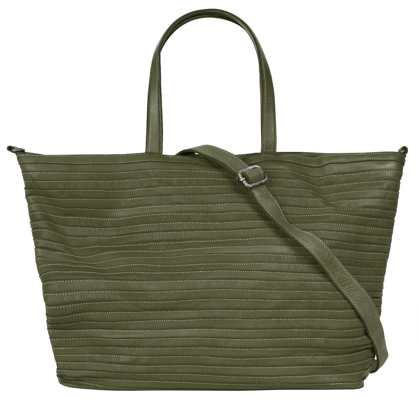 Samantha Look Shopper SAMANTHA LOOK Damen echt Leder, Made in Italy, echt Leder, Made in Italy