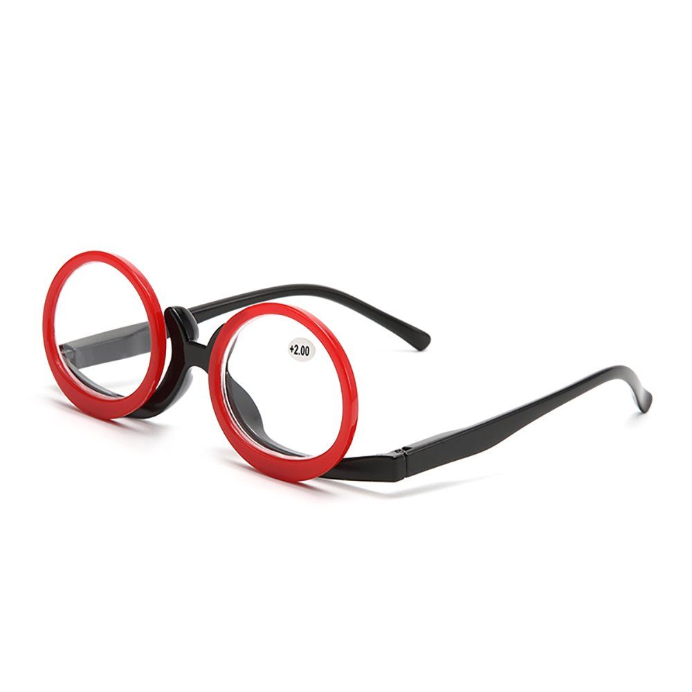 PACIEA Lesebrille Mode bedruckte Rahmen presbyopische blaue rot anti Gläser