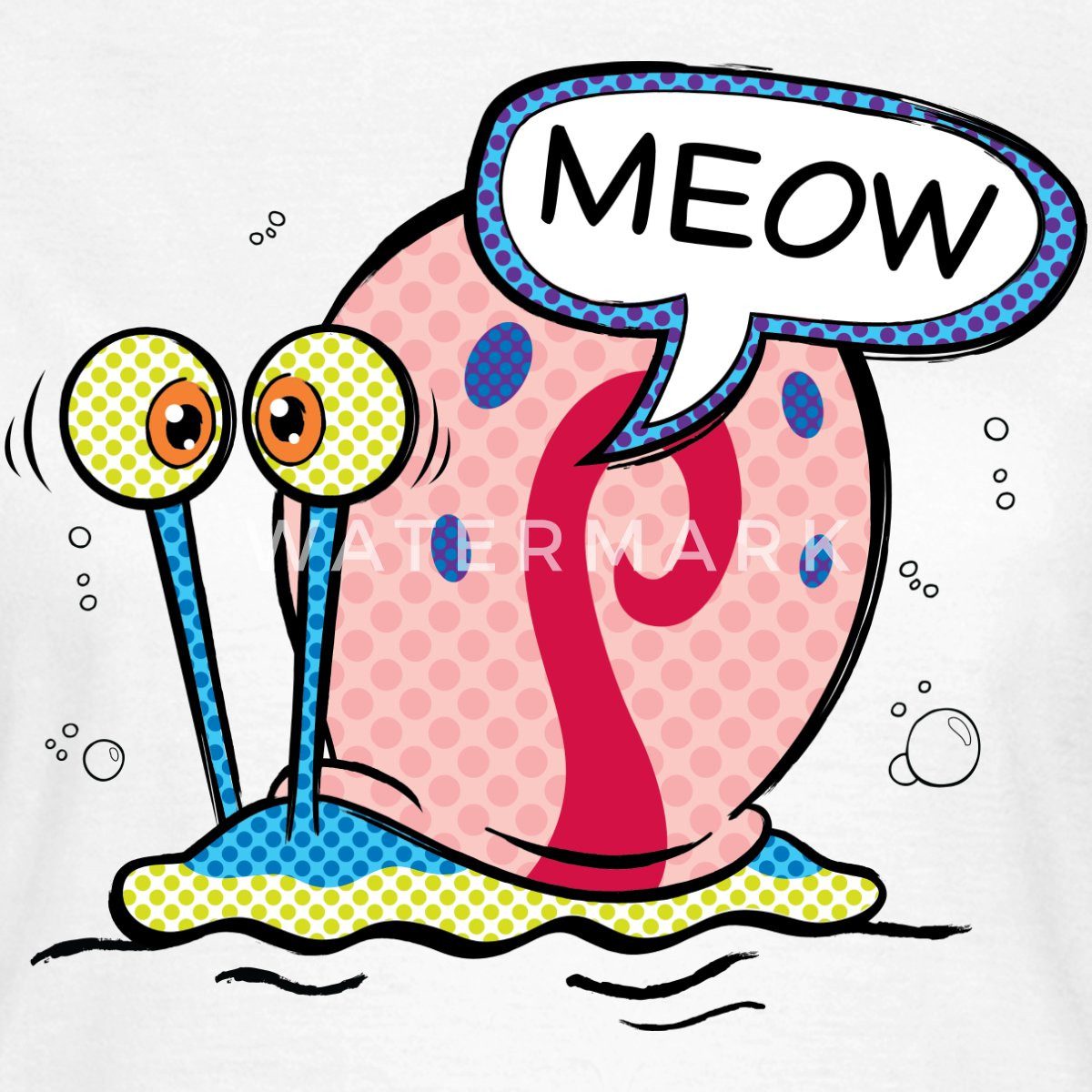 Spreadshirt T-Shirt SpongeBob Schwammkopf Gary Die Schnecke Frauen T-Shirt (1-tlg)