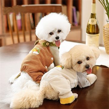 Rouemi Hundemantel Hundekleidung, Kleiner Hund Haustier Tragehose Jacke Warm Gepolstert