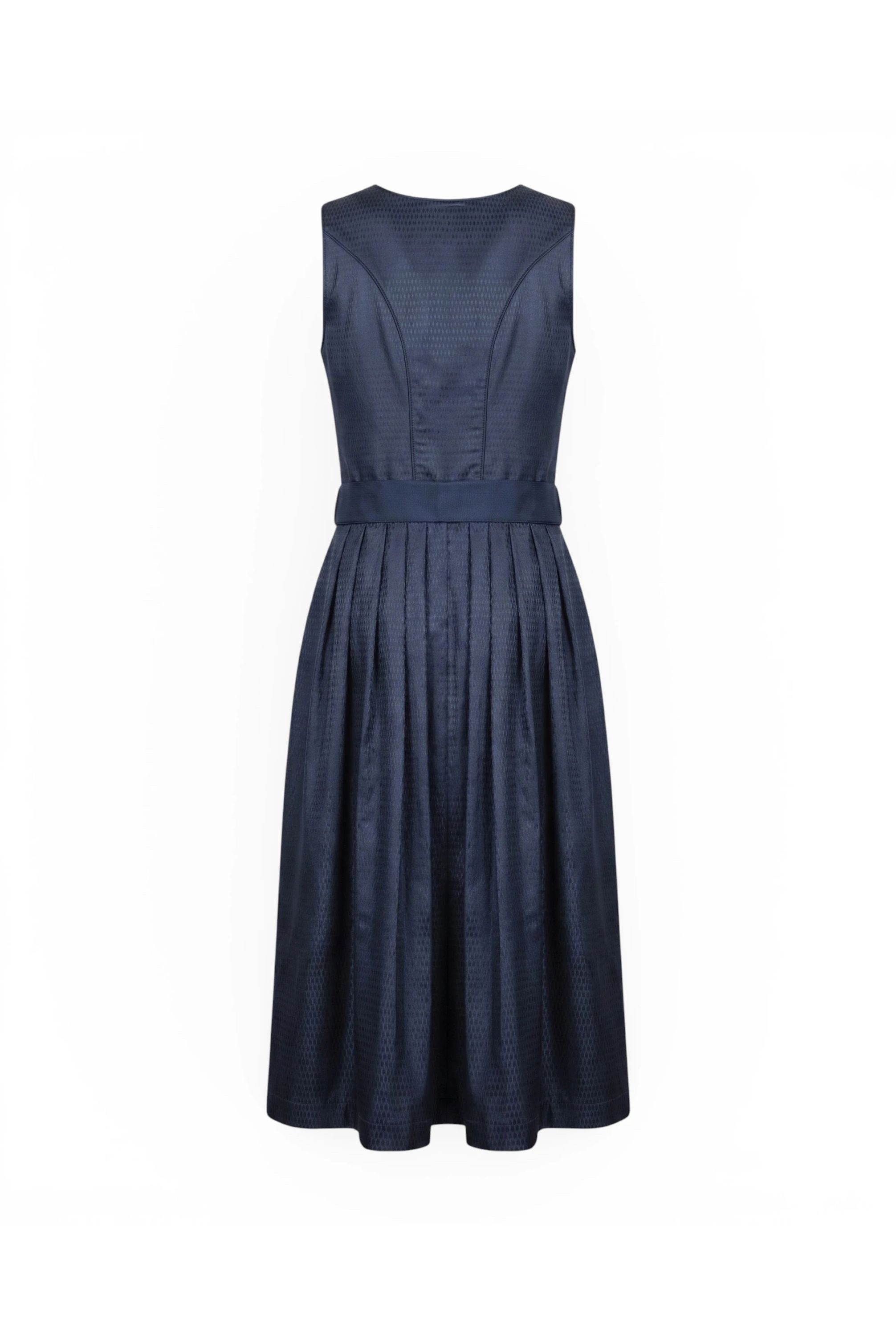 Nübler Dirndl Mididirndl Klarissa in Dunklblau - Rocklänge 70 cm