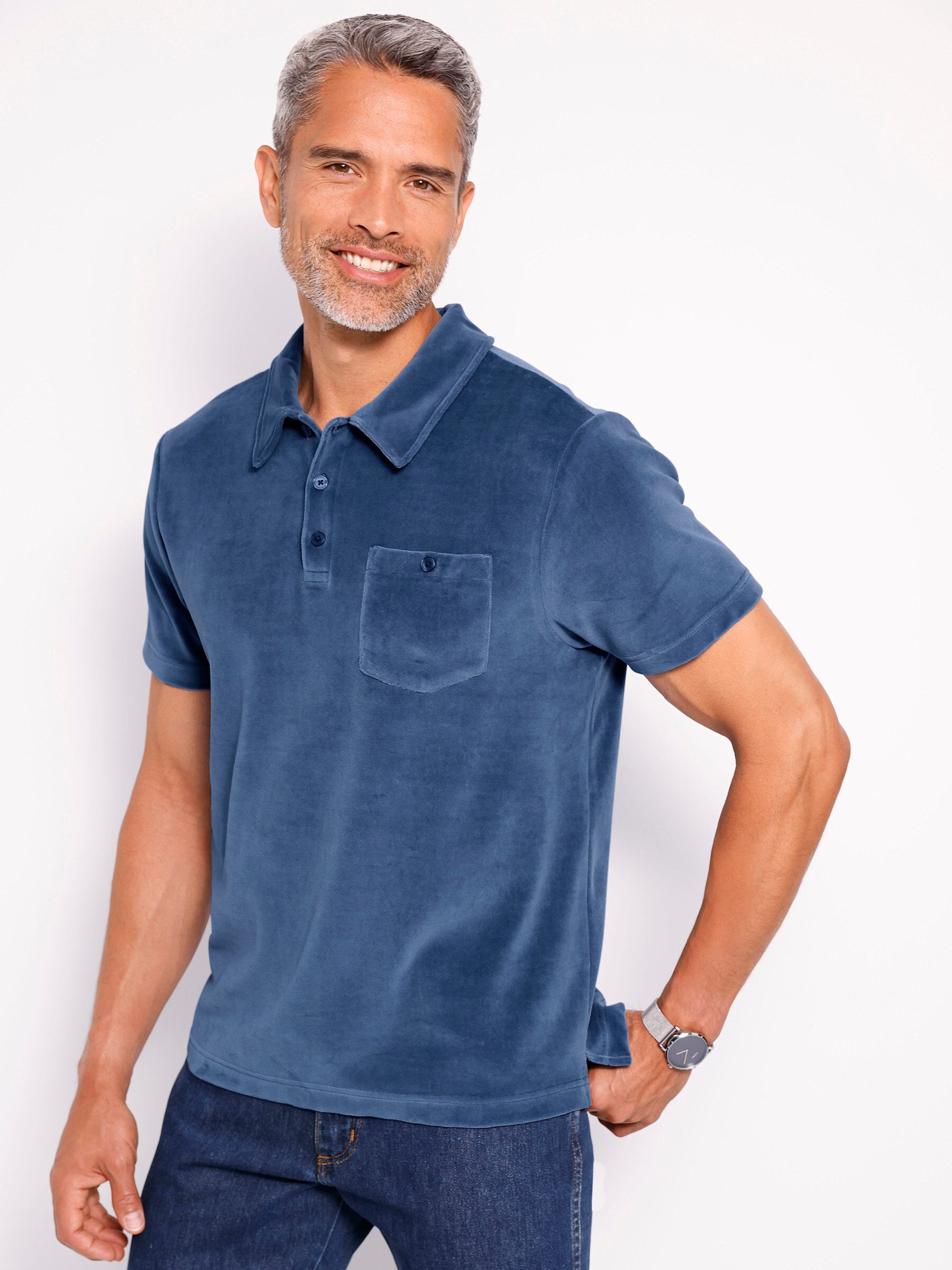 Sieh an! T-Shirt Kurzarm-Poloshirt Kurzarm