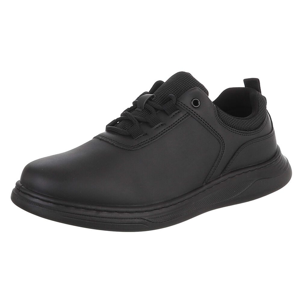 Coolwalk Herrenschnürschuh in Lederoptik, sportlich elegant Schnürschuh (92422692) Flach Schnürer in Schwarz