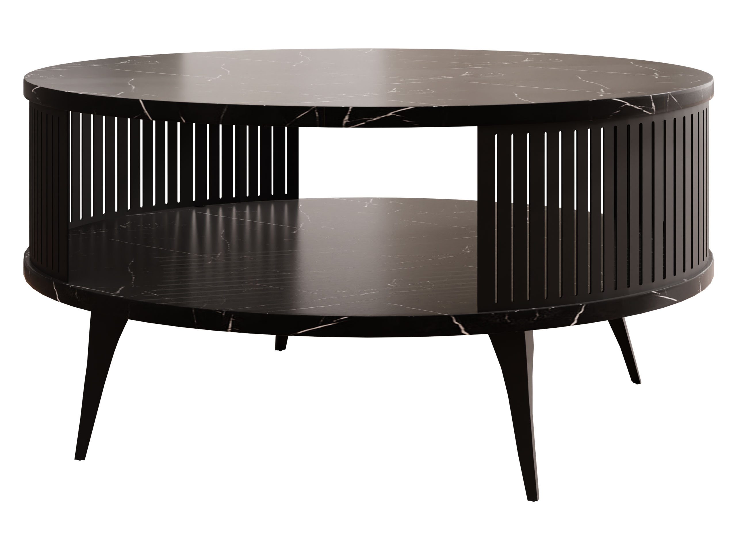 MIRJAN24 Couchtisch Roenni, Beine und Seiten aus Stahl, schwarz pulverbesch günstig online kaufen