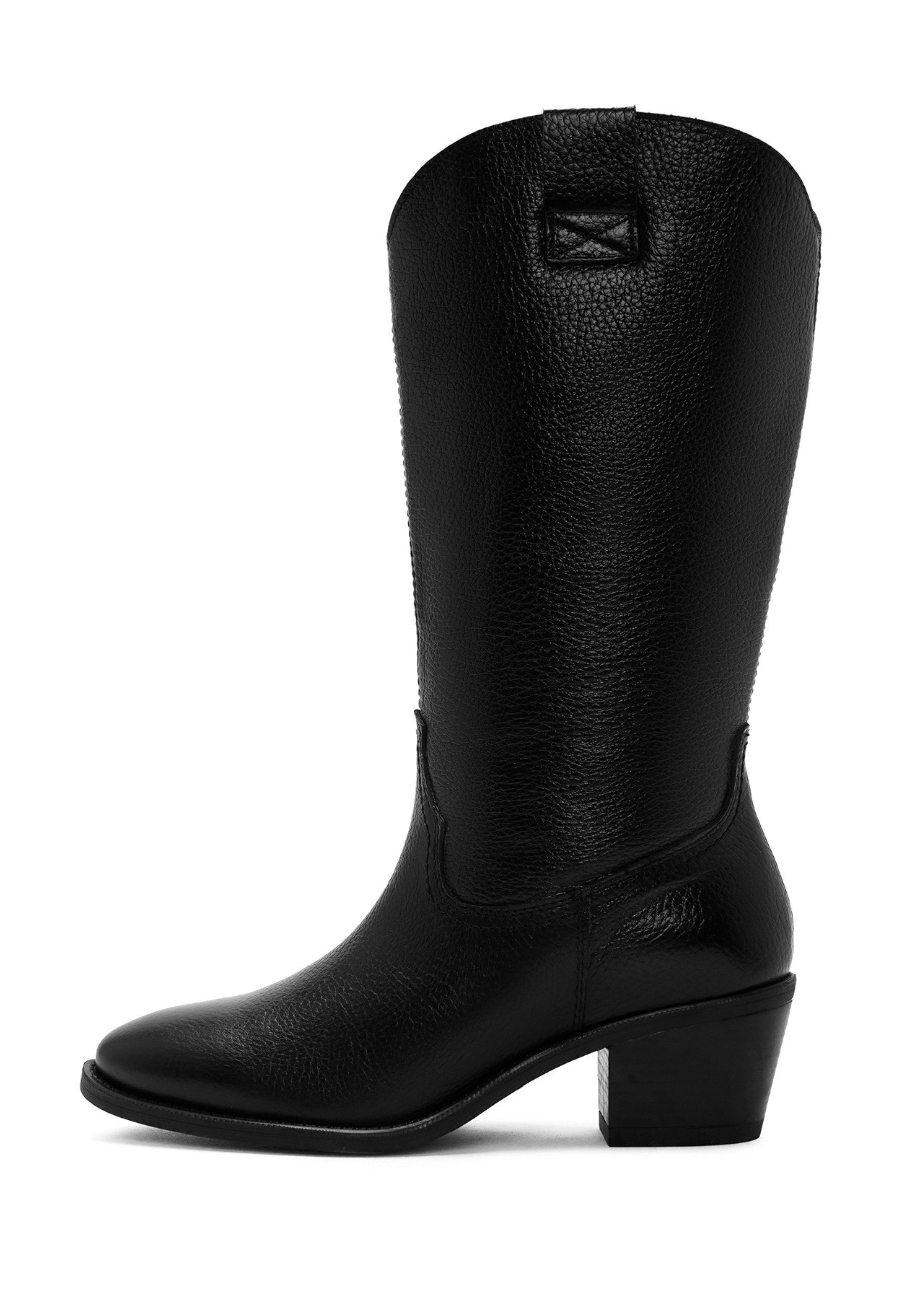 Derimod Cowboy-Stiefel aus Leder Cowboy Boots Kunstlederfutter, Gummisohle, Absatz 4 cm