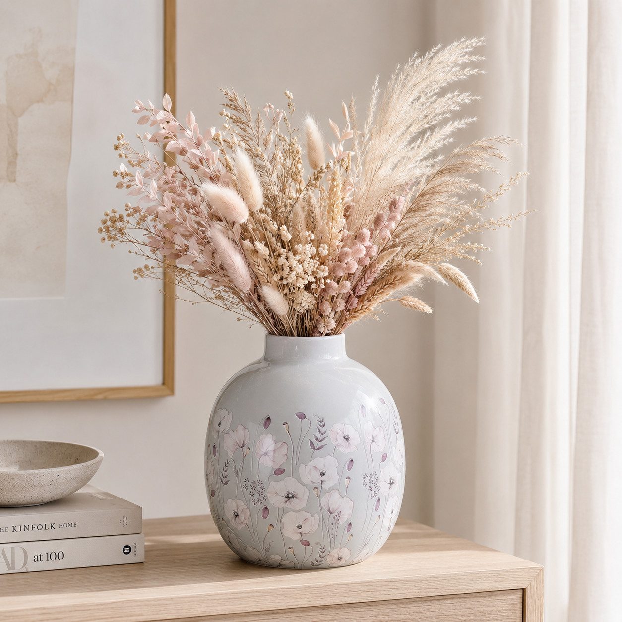 MF Dekovase Vase Sarah – Florale Eleganz mit Glanz und Farbe Glänzend Keramik (1 St)