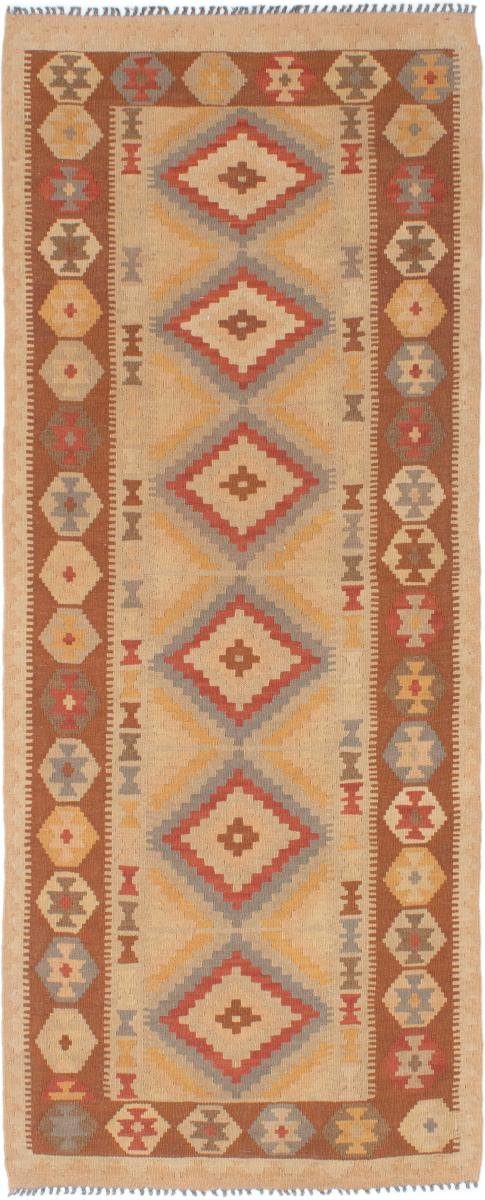 Orientteppich Kelim Afghan 78x201 Handgewebter Orientteppich Läufer, Nain Trading, rechteckig, Höhe: 3 mm