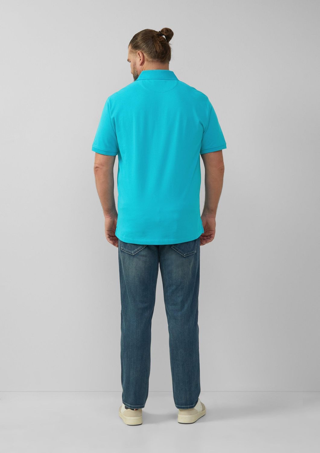 s.Oliver Poloshirt Big Size (1-tlg) Kragen, Köpfe, Logo