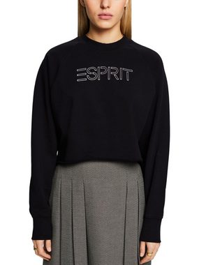 Esprit Sweatshirt Logo-Sweatshirt in Cropped-Länge (1-tlg)